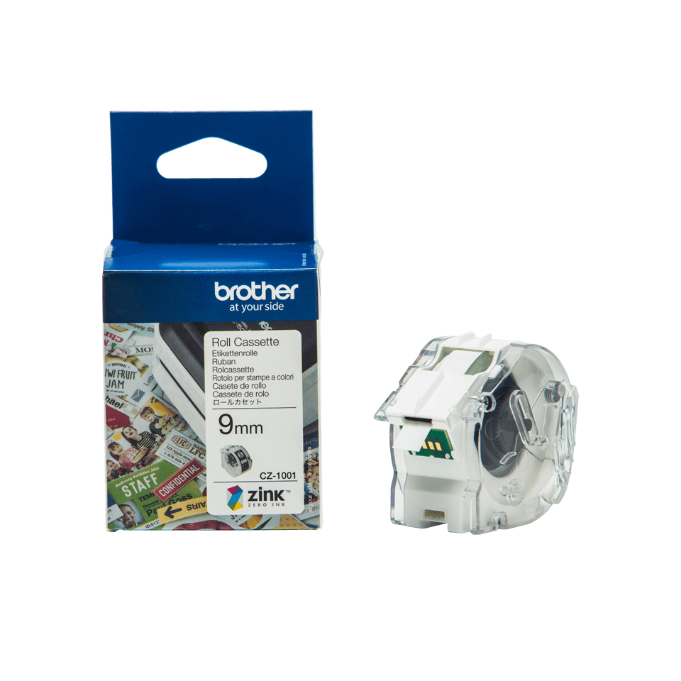 Brother CZ-1001 tape white 9mm x 5m
