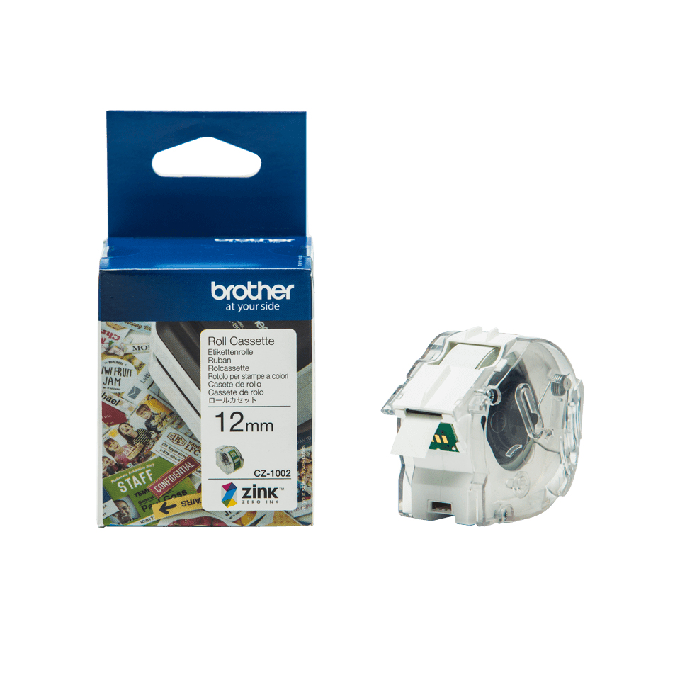 Brother CZ-1002 tape white 12mm x 5m