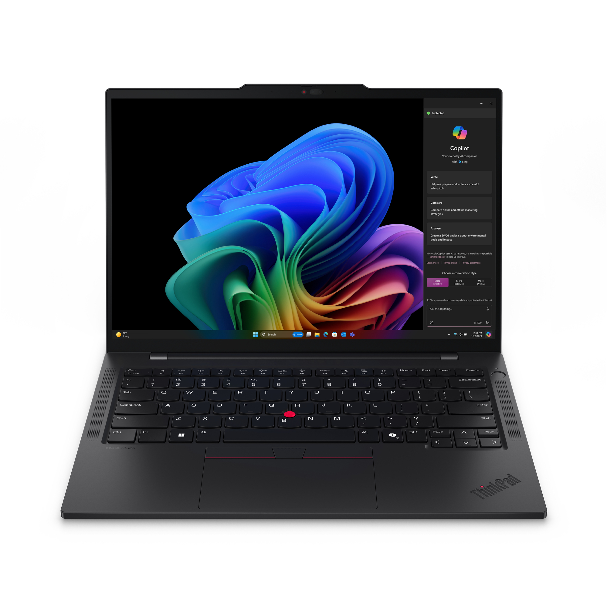 Lenovo ThinkPad T14s Gen 6 (Snapdragon) – Snapdragon X1P-42-100, 16 GB, 512 GB SSD, 14" WUXGA