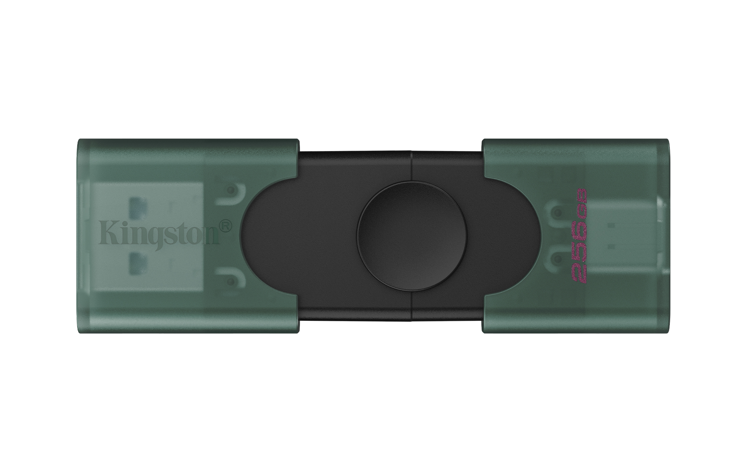 Kingston DataTraveler DuoG2 256 GB – USB-A/USB-C, svart/grønn
