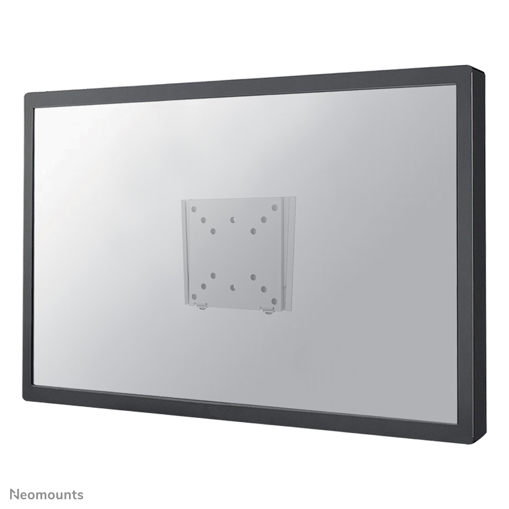 Neomounts veggfeste for skjerm 10–30" – ultraflatt, VESA 50/100, sølv