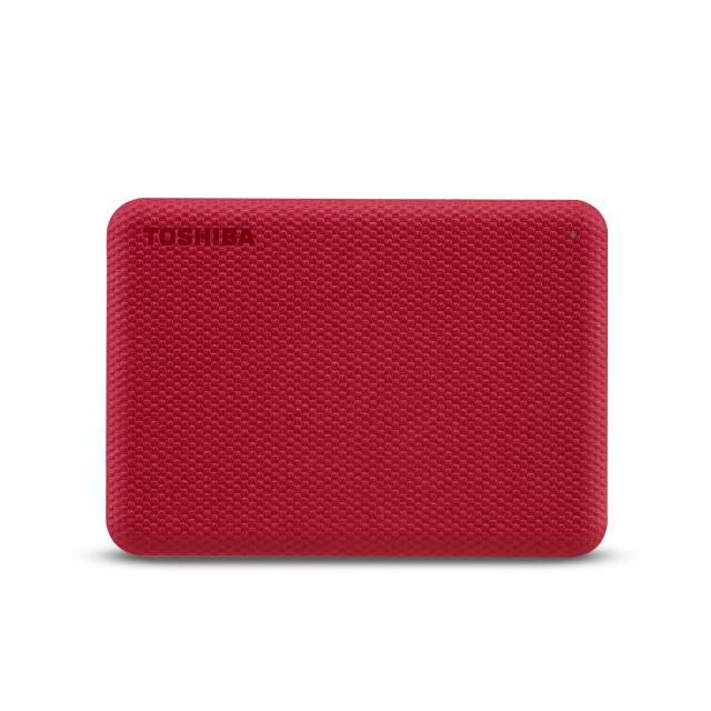Toshiba Canvio Advance 1 TB – bærbar harddisk, rød
