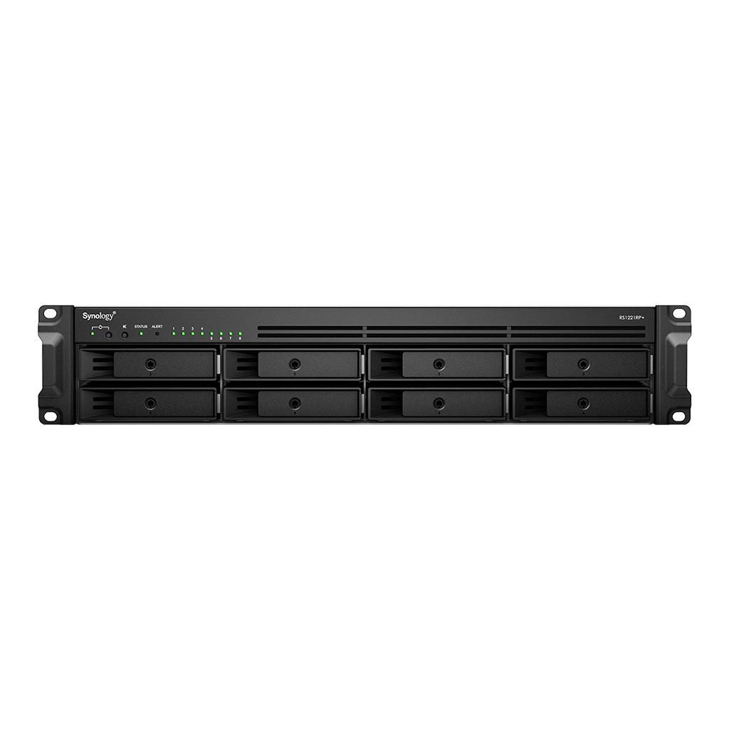 Synology RackStation RS1221RP+ – rack-NAS for 8 disker, 2U, redundant strøm