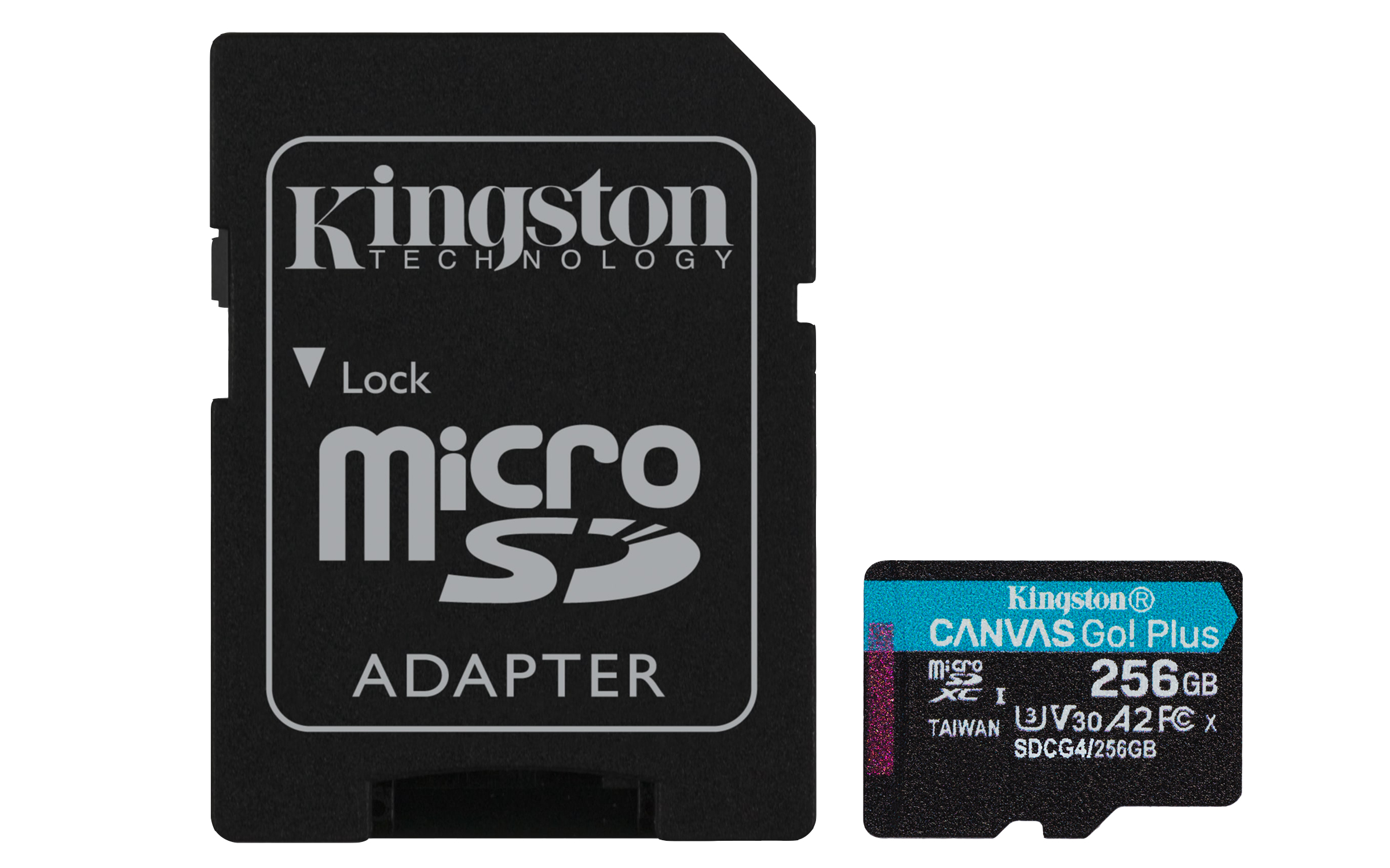 Kingston Canvas Go! Plus microSDXC 256 GB – med SD-adapter