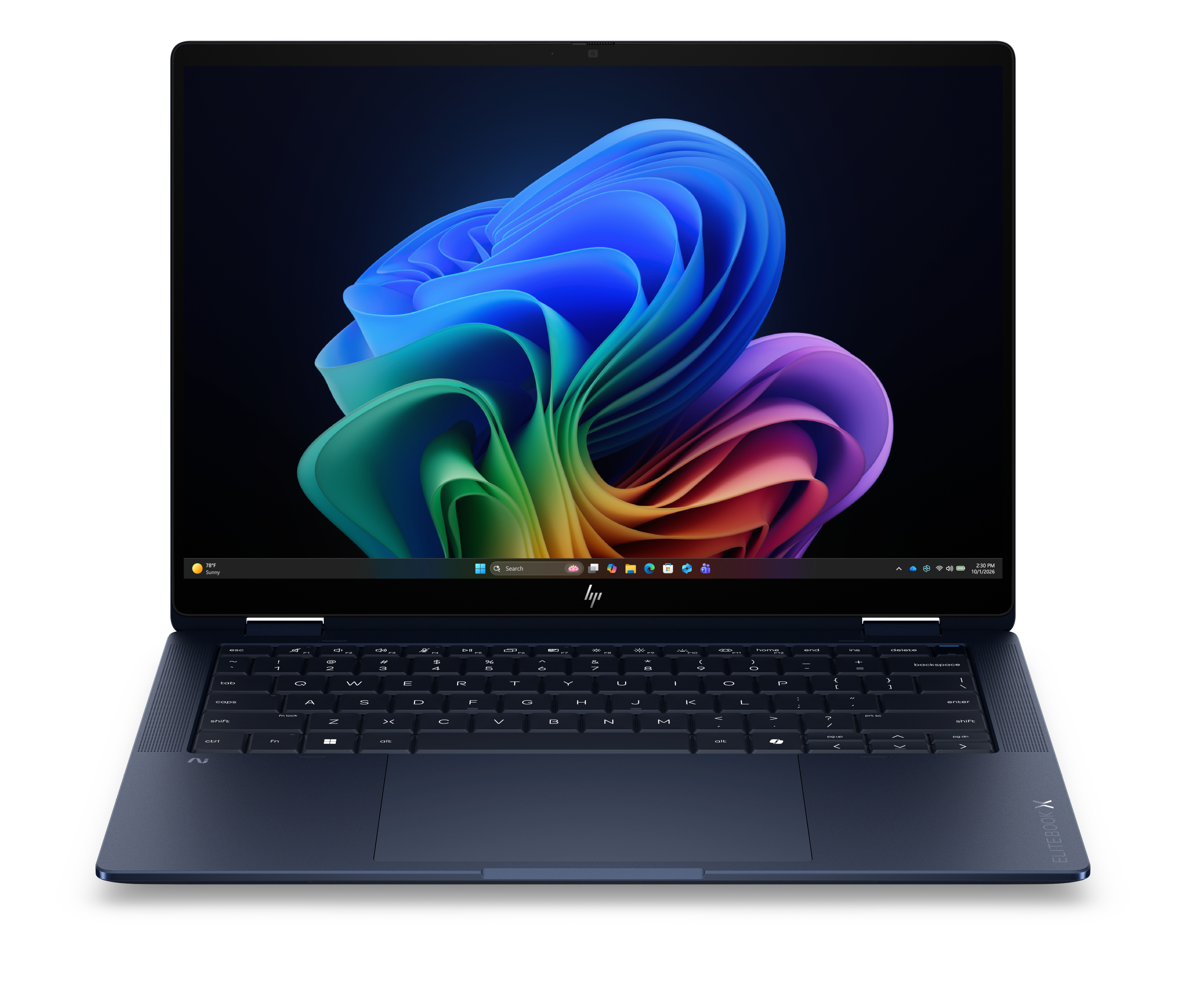 HP E6ET9AT bærbar PC Copilot+ PC Hybrid (2-in-1) 35,6 cm (14") Berøringsskjerm WUXGA 32 GB LPDDR5x-SDRAM 512 GB SSD Wi-Fi 7 (802.11be) Windows 11 Pro Blå