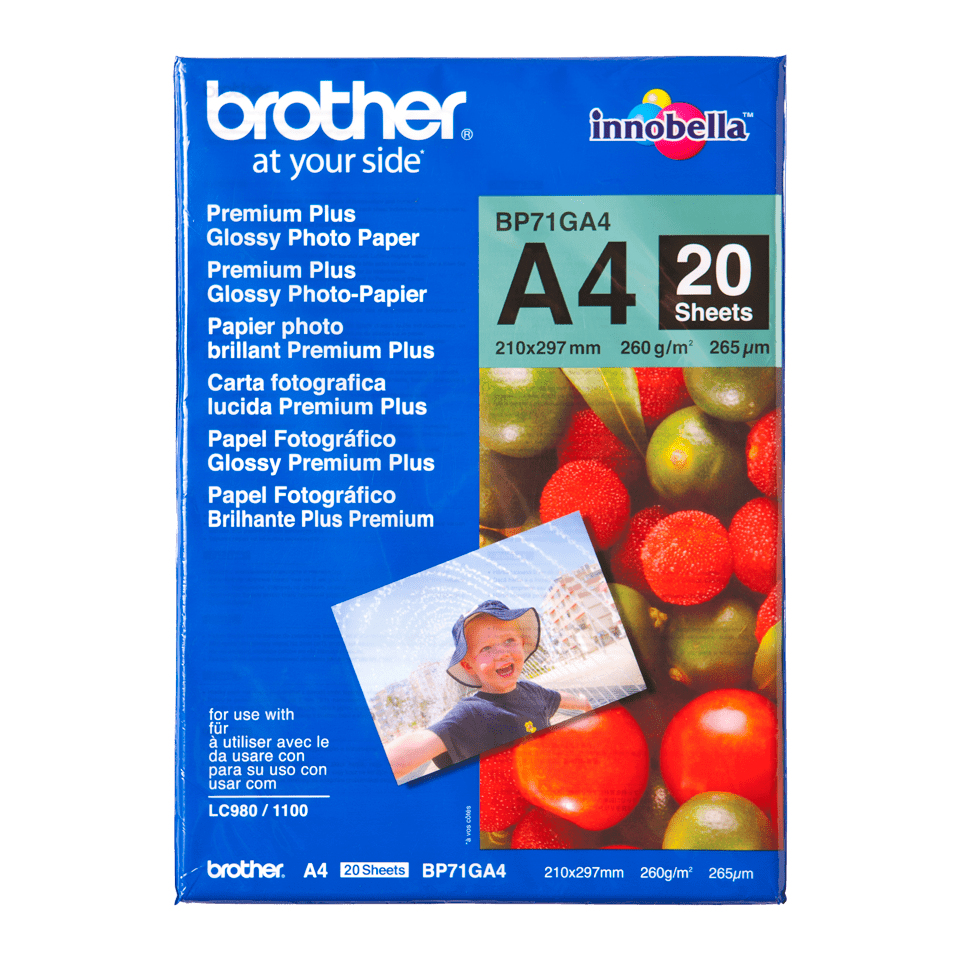 Brother BP-71GA4 A4 Blå, Rød