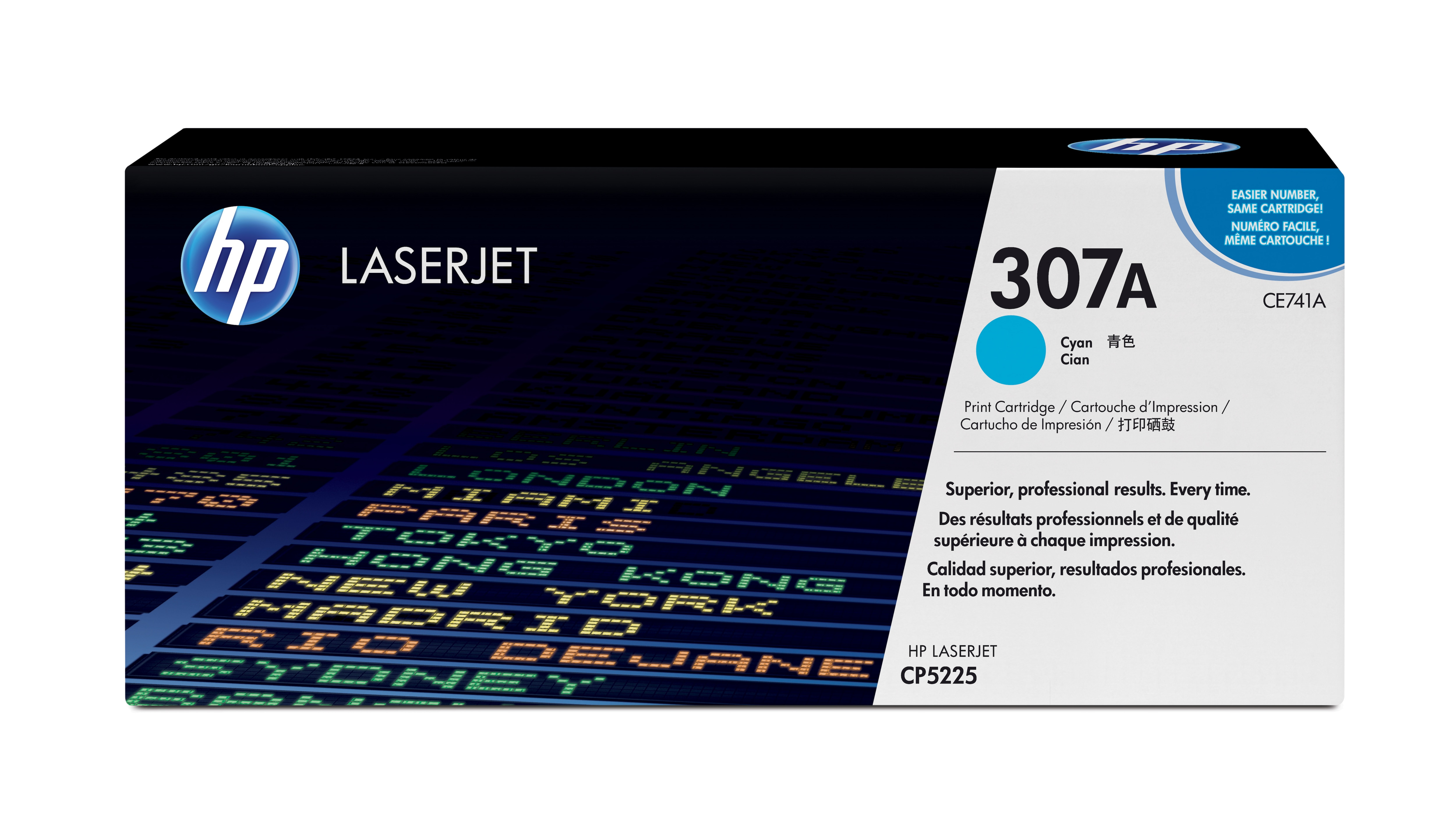 HP 307A cyan original LaserJet-tonerkassett