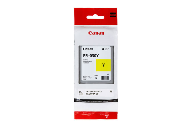 Canon PFI-030Y blekkpatron 1 stykker Original Gult