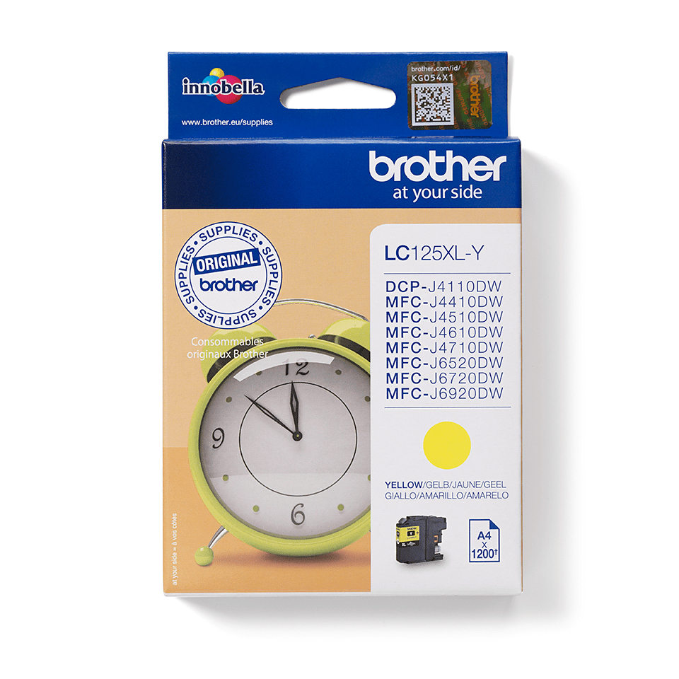 Brother LC-125XLY blekkpatron 1 stykker Original Gult