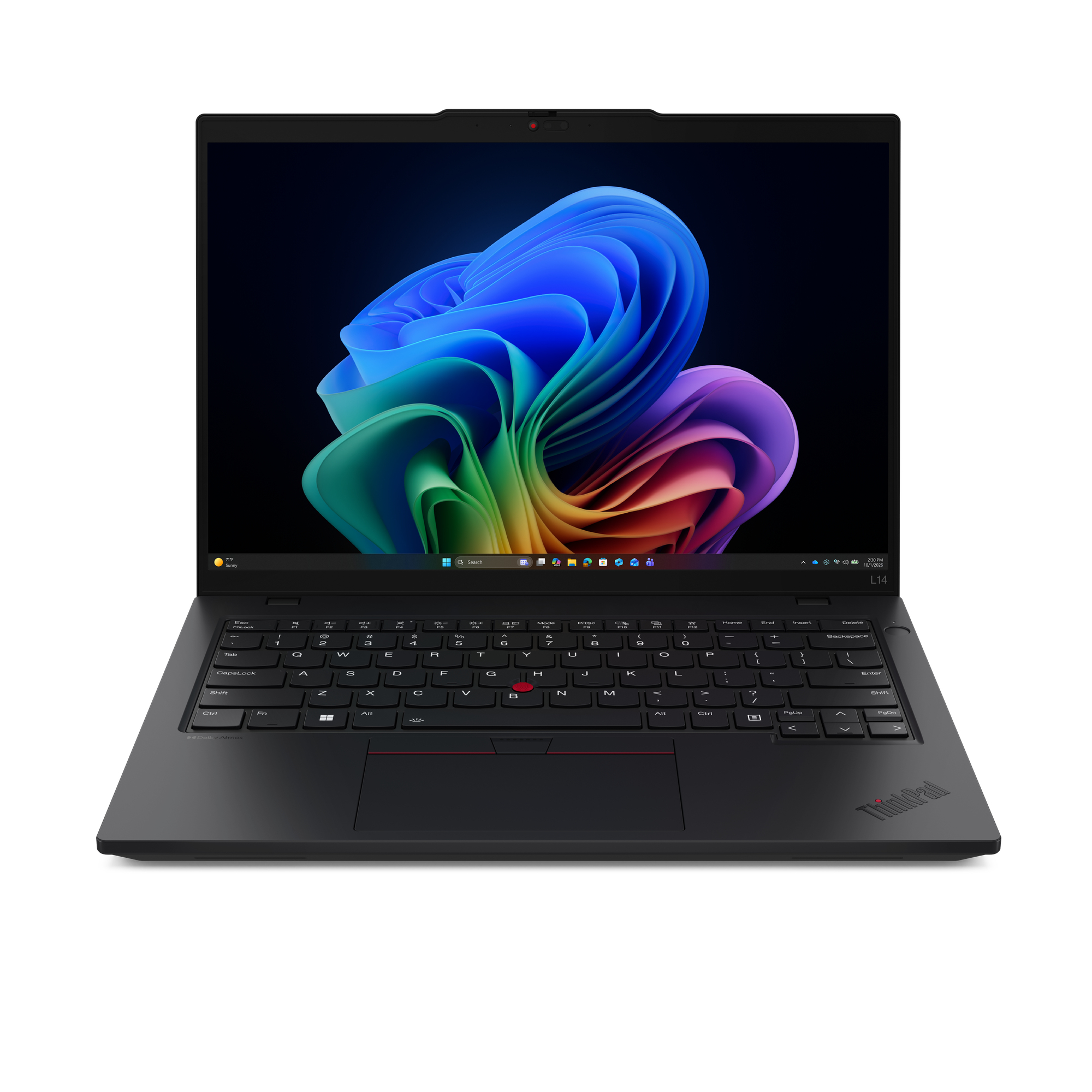 Lenovo ThinkPad L14 Gen 7 (Intel) Copilot+ PC Intel Core Ultra 5 325 Laptop 35,6 cm (14") WUXGA 24 GB DDR5-SDRAM 512 GB SSD Wi-Fi 7 (802.11be) Windows 11 Pro Nordisk Svart