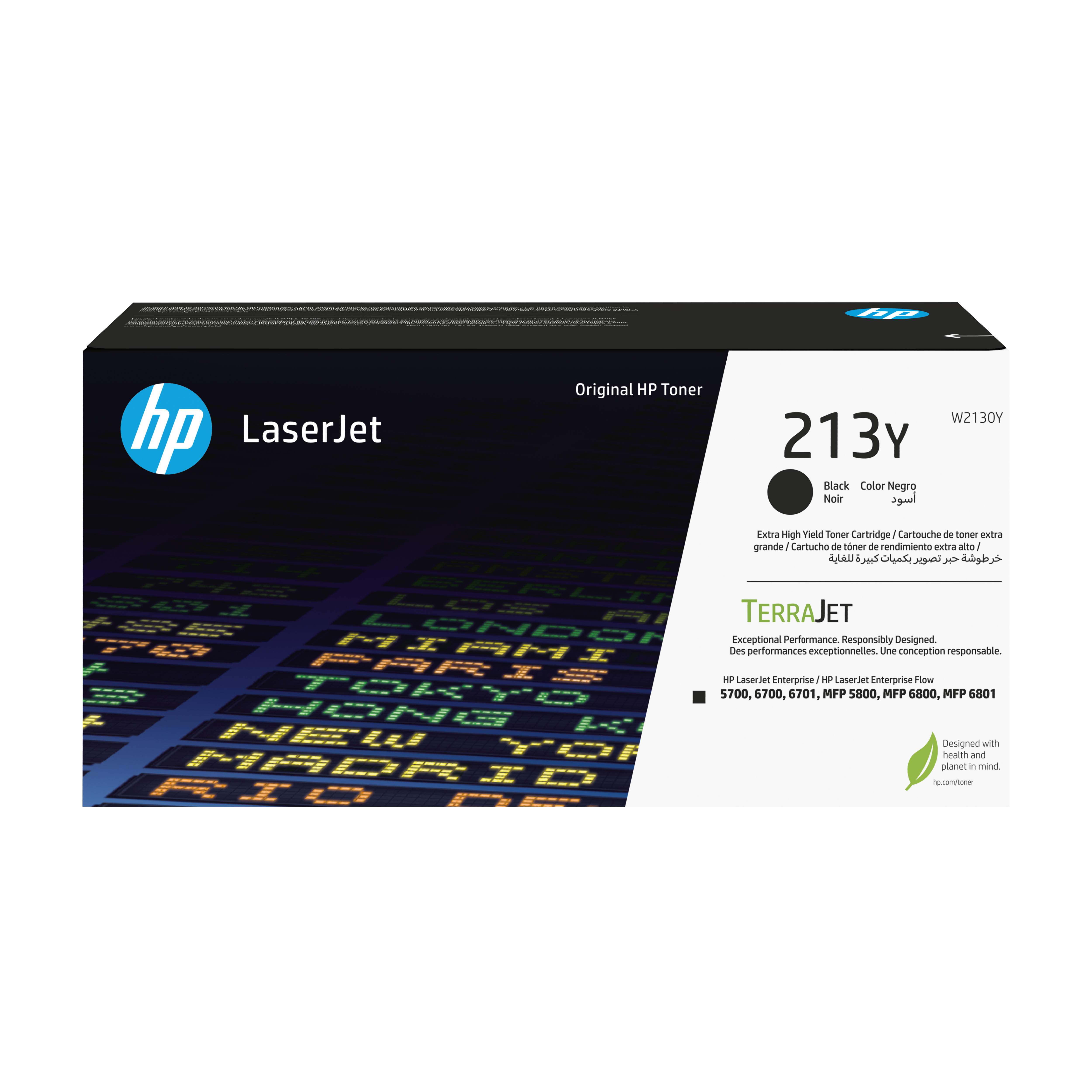 HP 213Y ekstra høykapasitet svart, original LaserJet-tonerkassett
