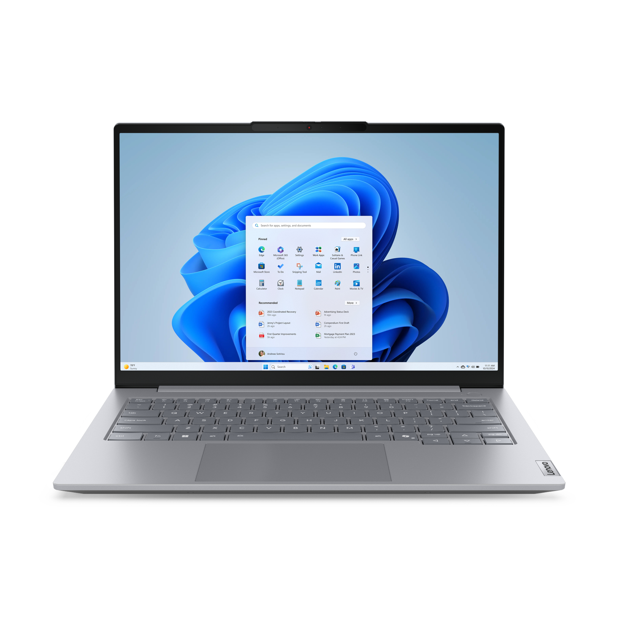 Lenovo ThinkBook 14 G8 IRL Intel Core 5 210H Laptop 35,6 cm (14") WUXGA 16 GB DDR5-SDRAM 512 GB SSD Wi-Fi 6E (802.11ax) Windows 11 Pro Grå Nordisk