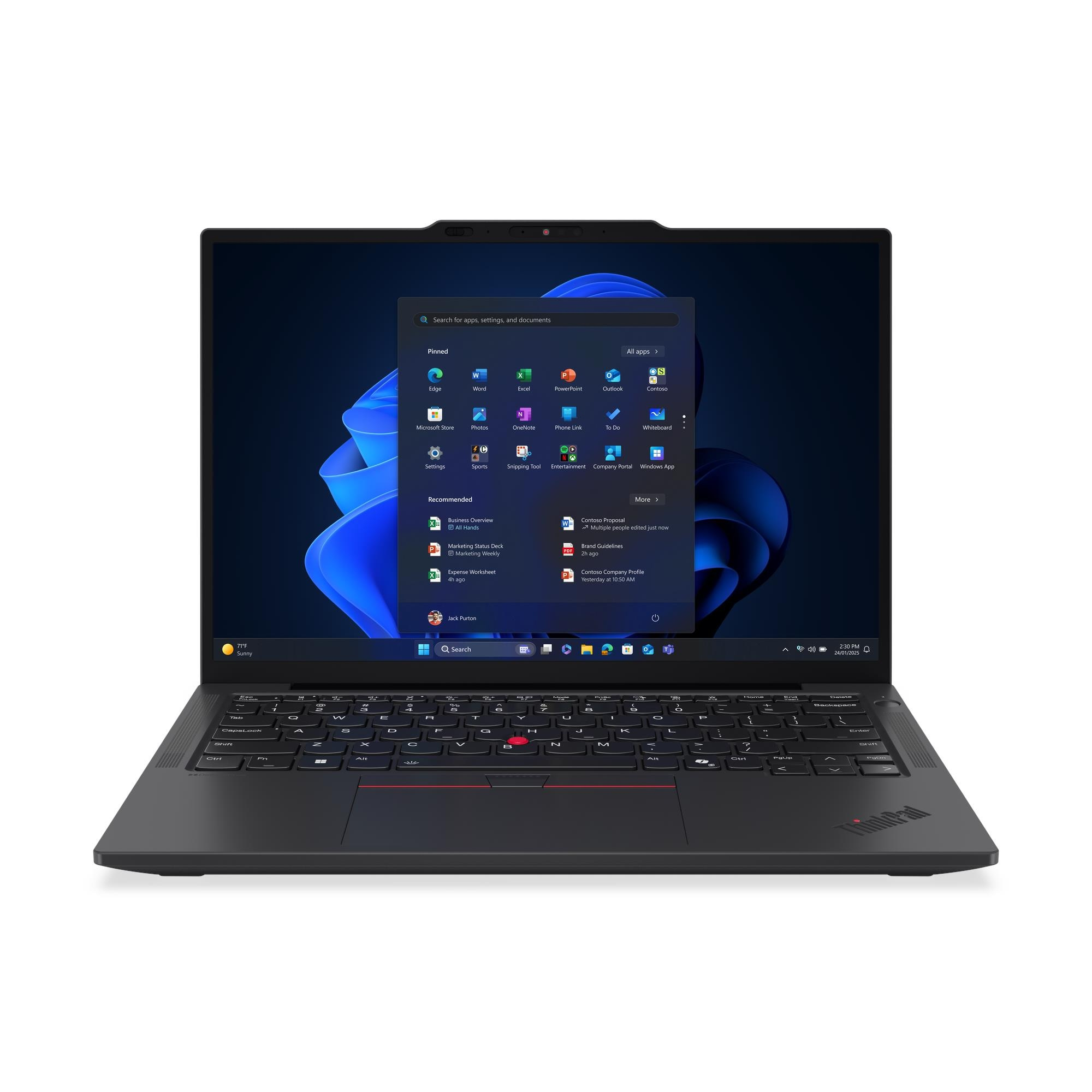 Lenovo ThinkPad X13 Gen 7 (Intel) Copilot+ PC Intel Core Ultra 7 355 Laptop 33,8 cm (13.3") Berøringsskjerm WUXGA 32 GB LPDDR5x-SDRAM 512 GB SSD Wi-Fi 7 (802.11be) Windows 11 Pro Nordisk Svart