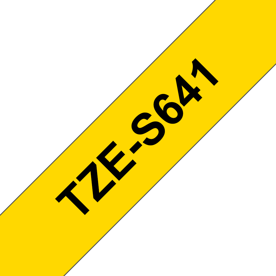 Brother TZE-S641 etikettlagingsbånd Svart på gult TZ