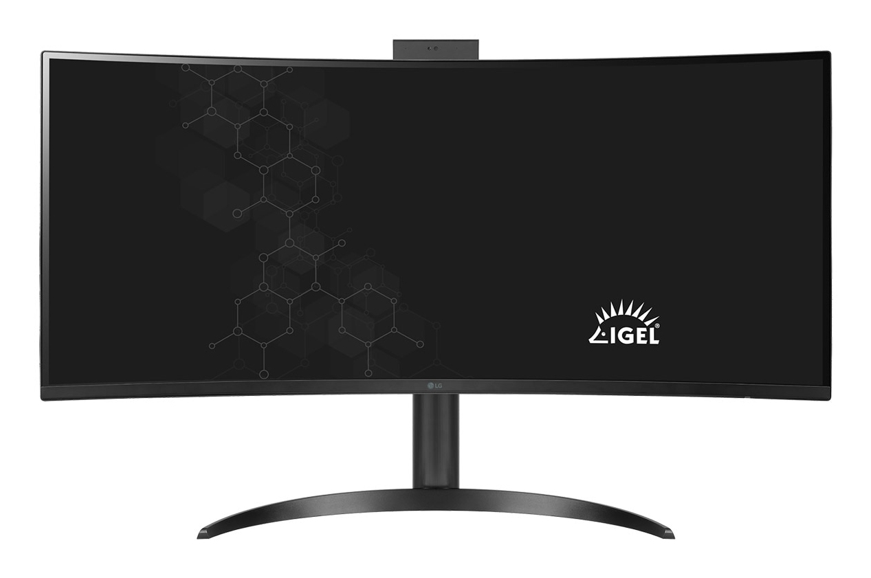 LG 34CR651I-6P arbeidsstasjon (komplett PC) Intel® Pentium® Silver N6005 86,4 cm (34") 3440 x 1440 piksler All-in-One thin client 8 GB DDR4-SDRAM 16 GB eMMC Wi-Fi 6 (802.11ax) Svart