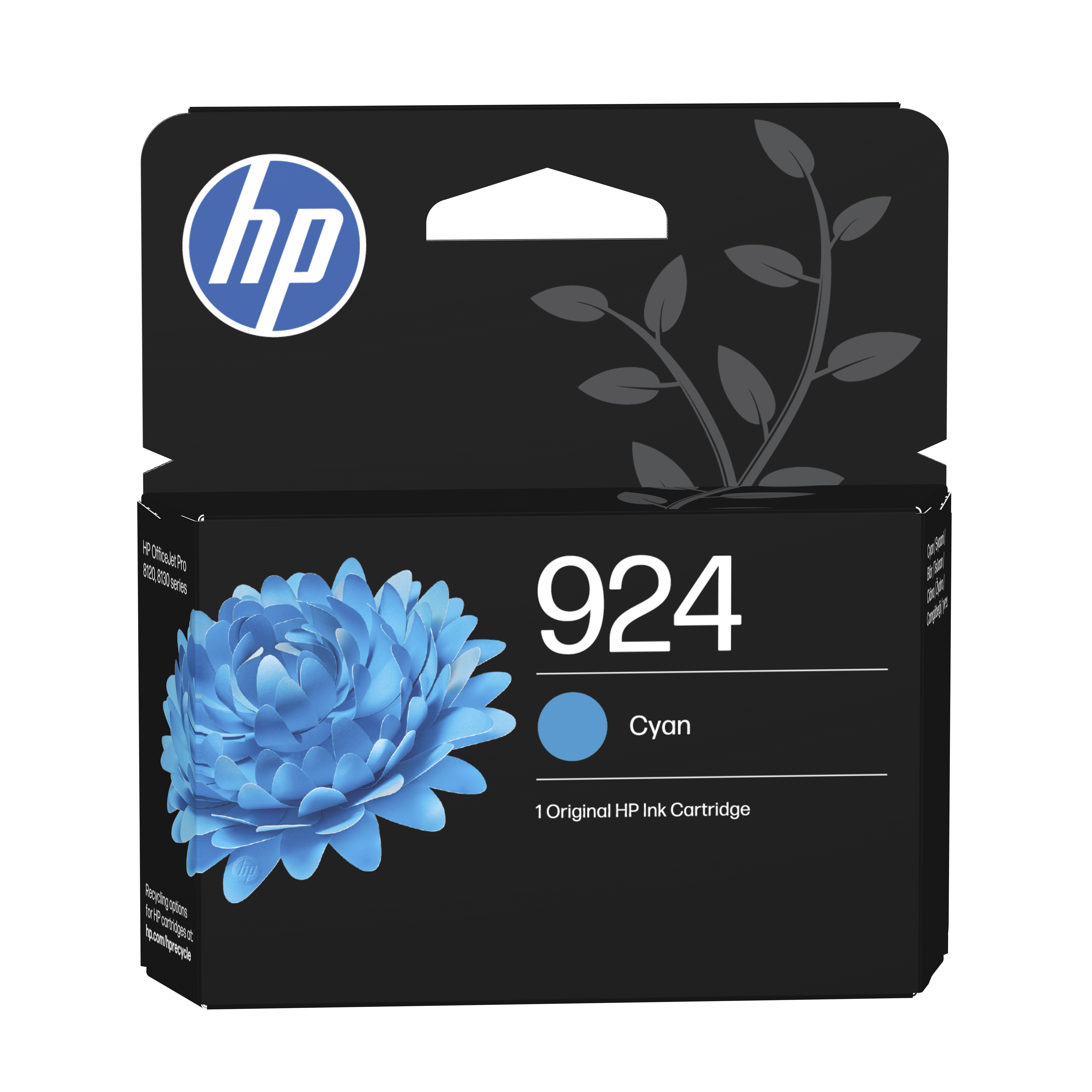HP 924 cyan original blekkpatron