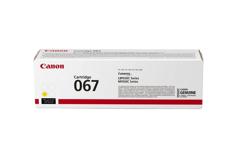 Canon 067 tonerpatron 1 stykker Original Gult