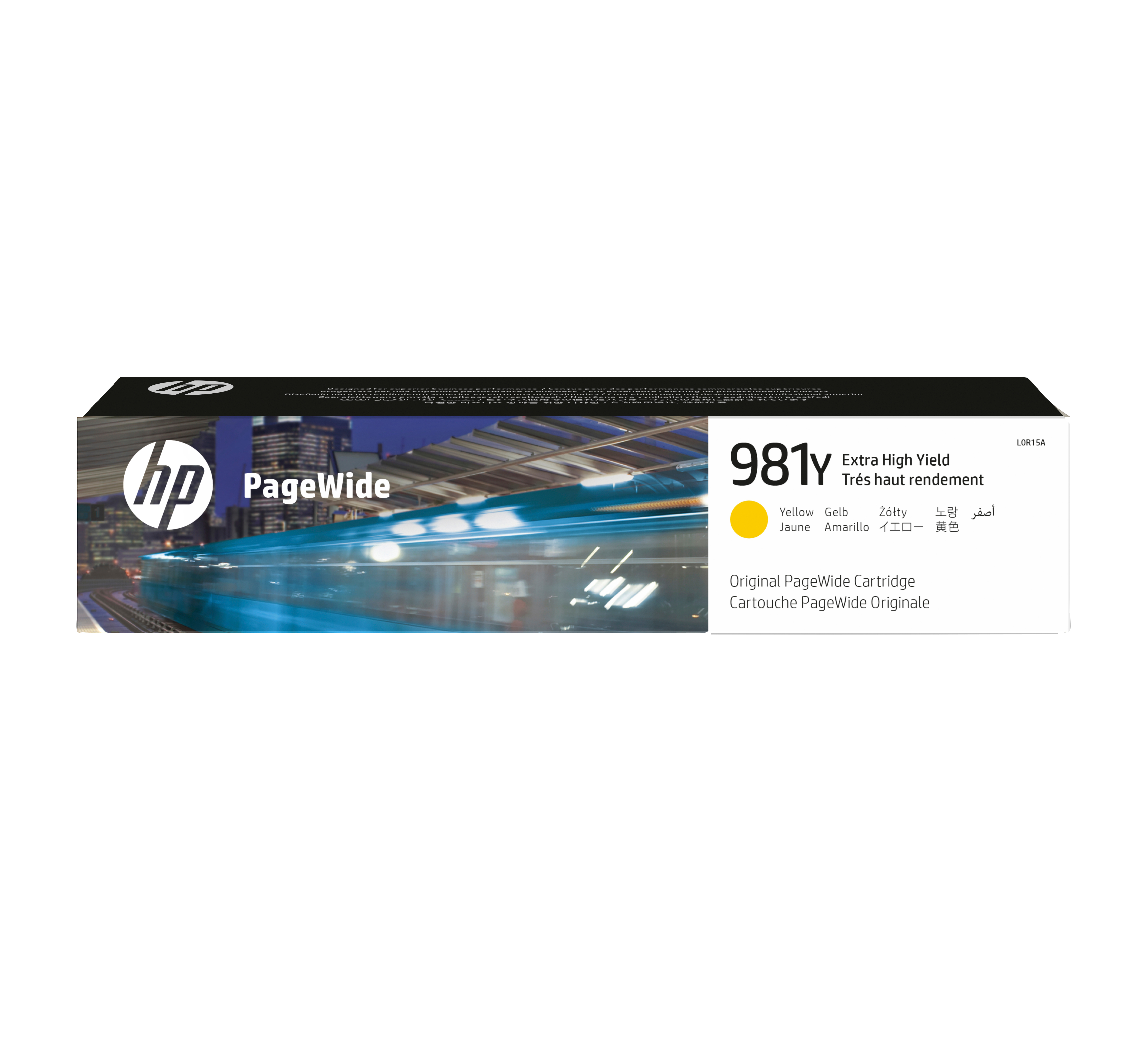 HP 981Y original PageWide-patron med ekstra høy kapasitet, gul