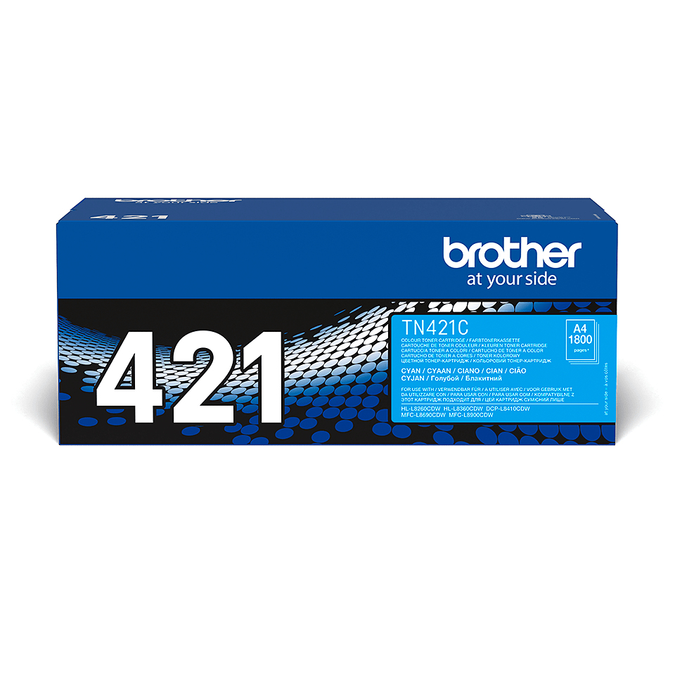 Brother TN-421C tonerpatron 1 stykker Original Cyan