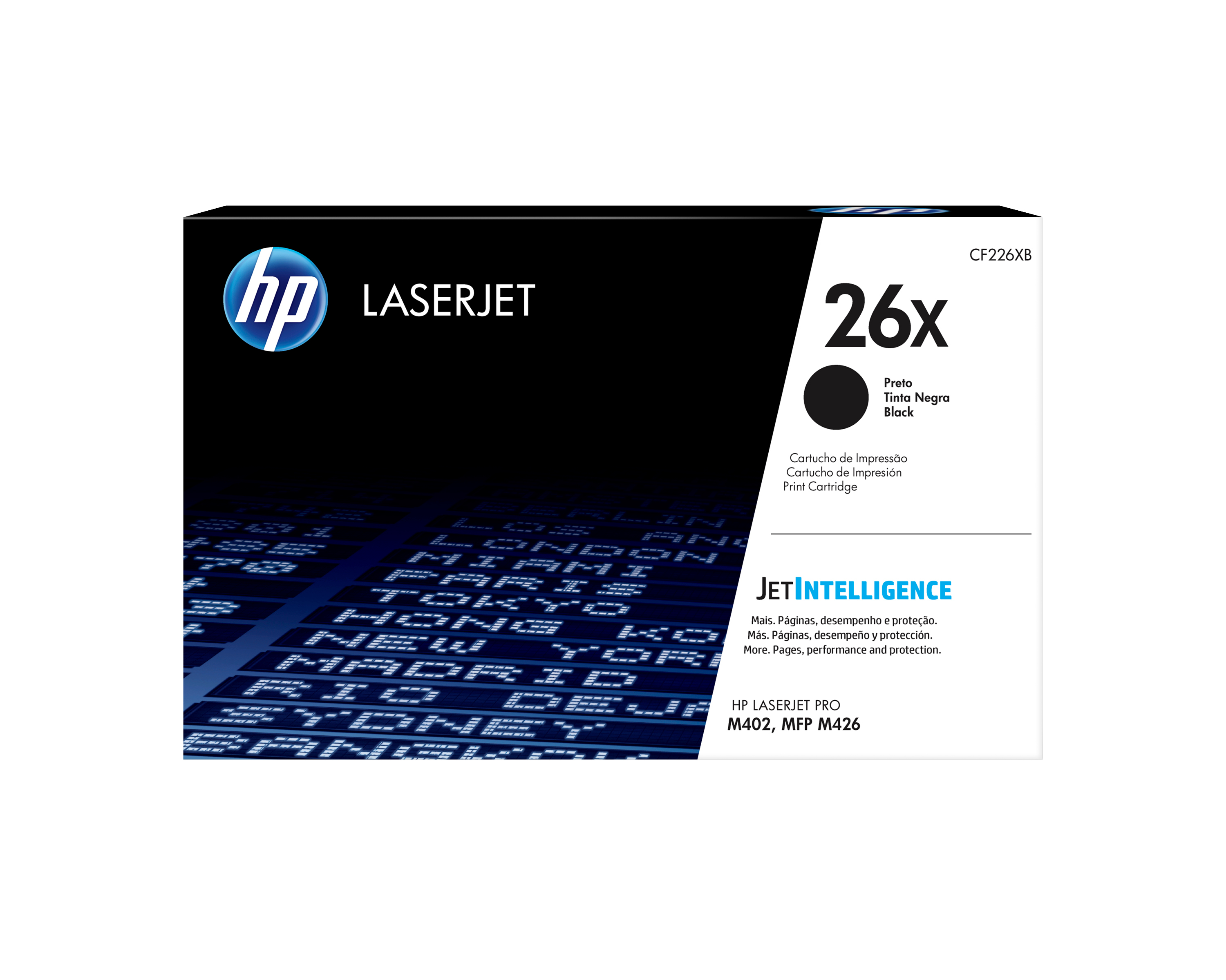 HP 26X høykapasitet svart original LaserJet-tonerkassett