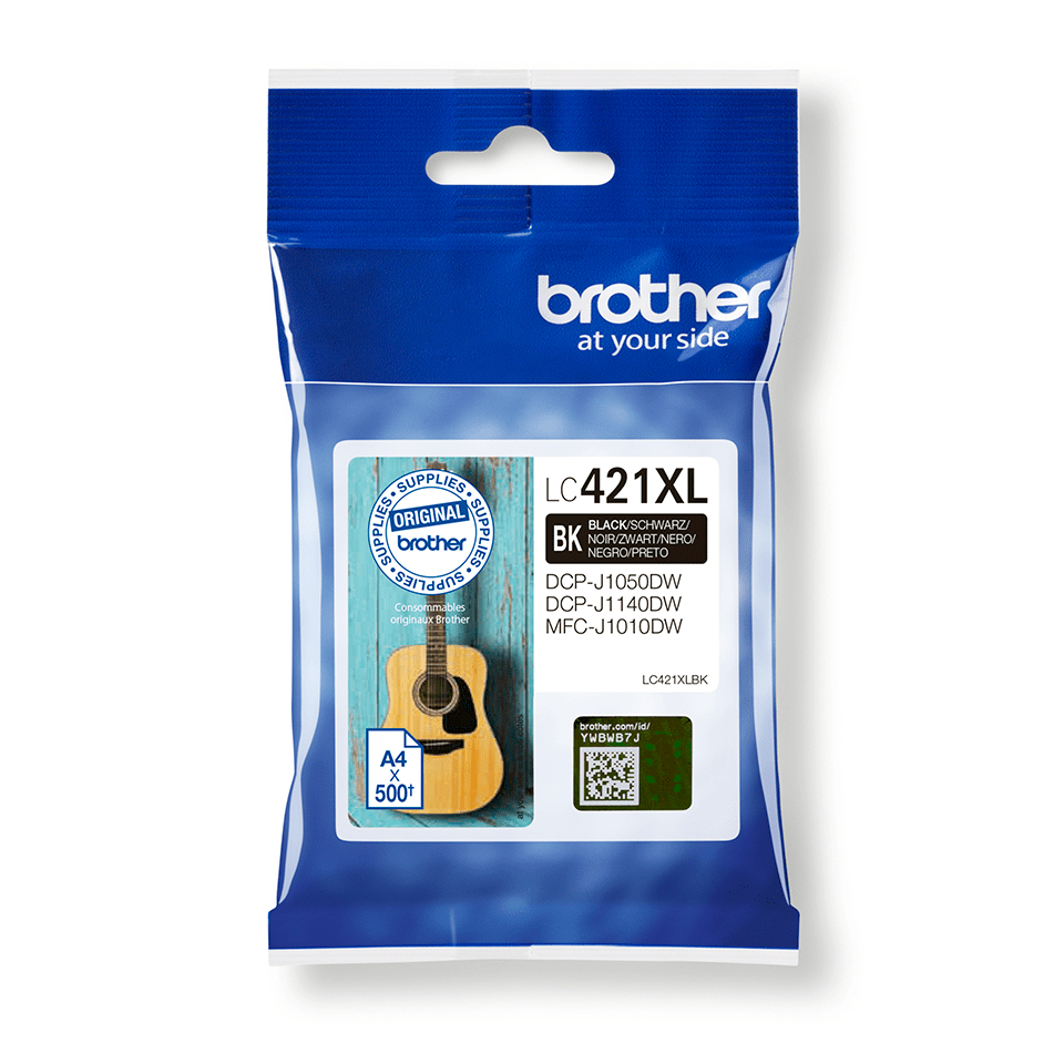 Brother LC-421XLBK blekkpatron 1 stykker Original Høyt (XL) utbytte Svart