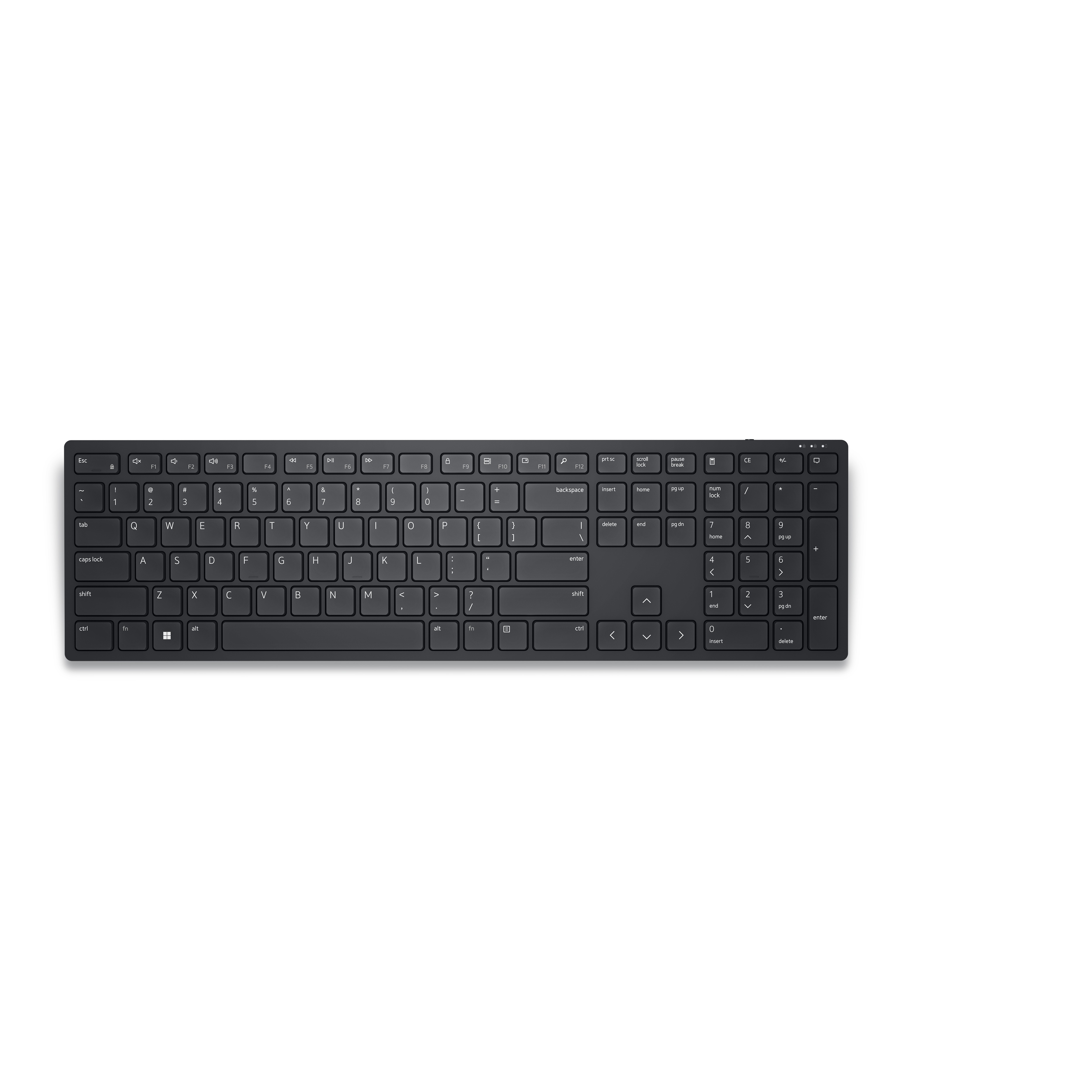 DELL KB500 tastatur Kontor RF kabel-fri QWERTY Nordisk Svart