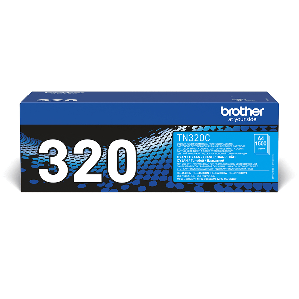 Brother TN-320C tonerpatron 1 stykker Original Cyan