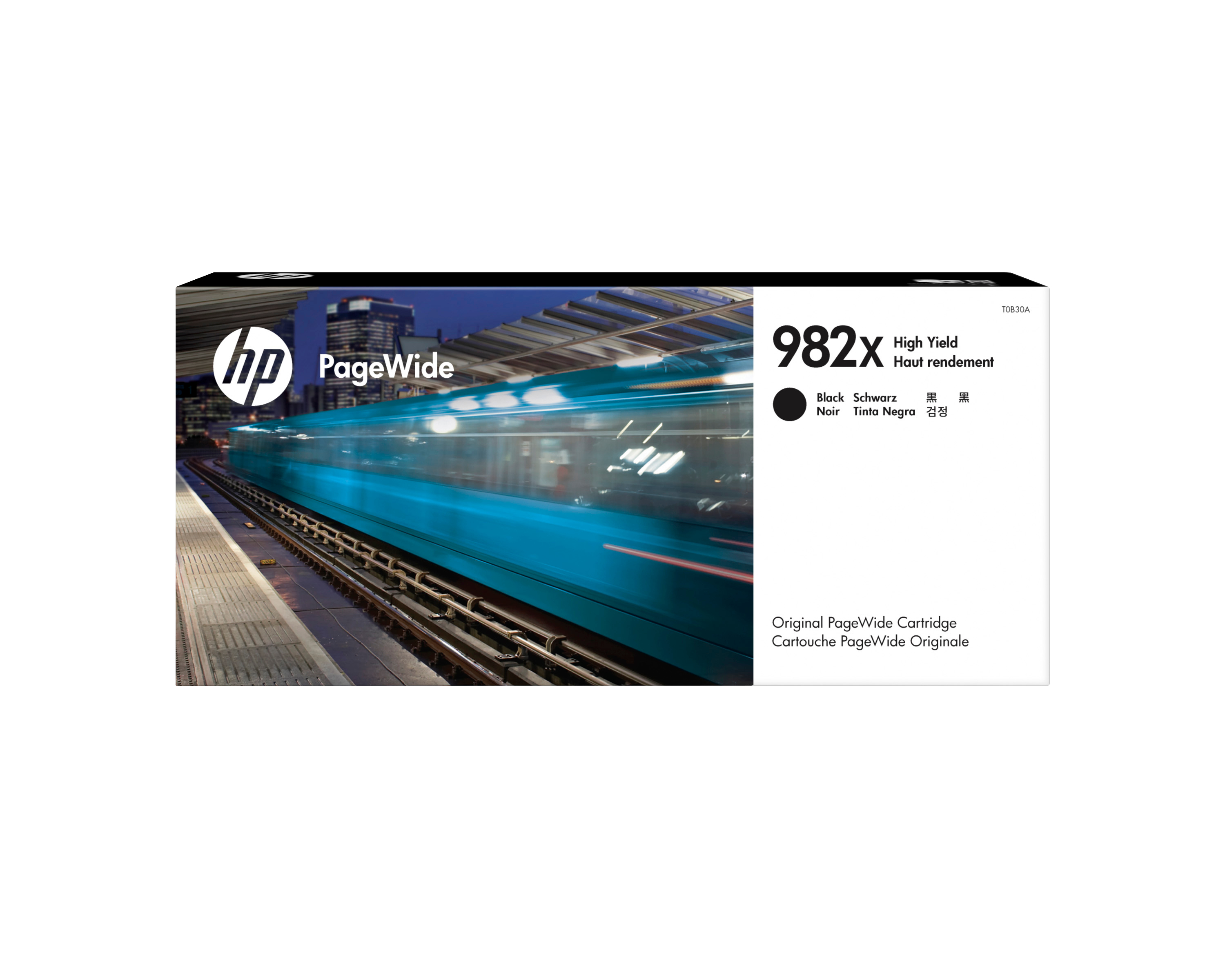 HP 982X høykapasitet svart original PageWide-patron