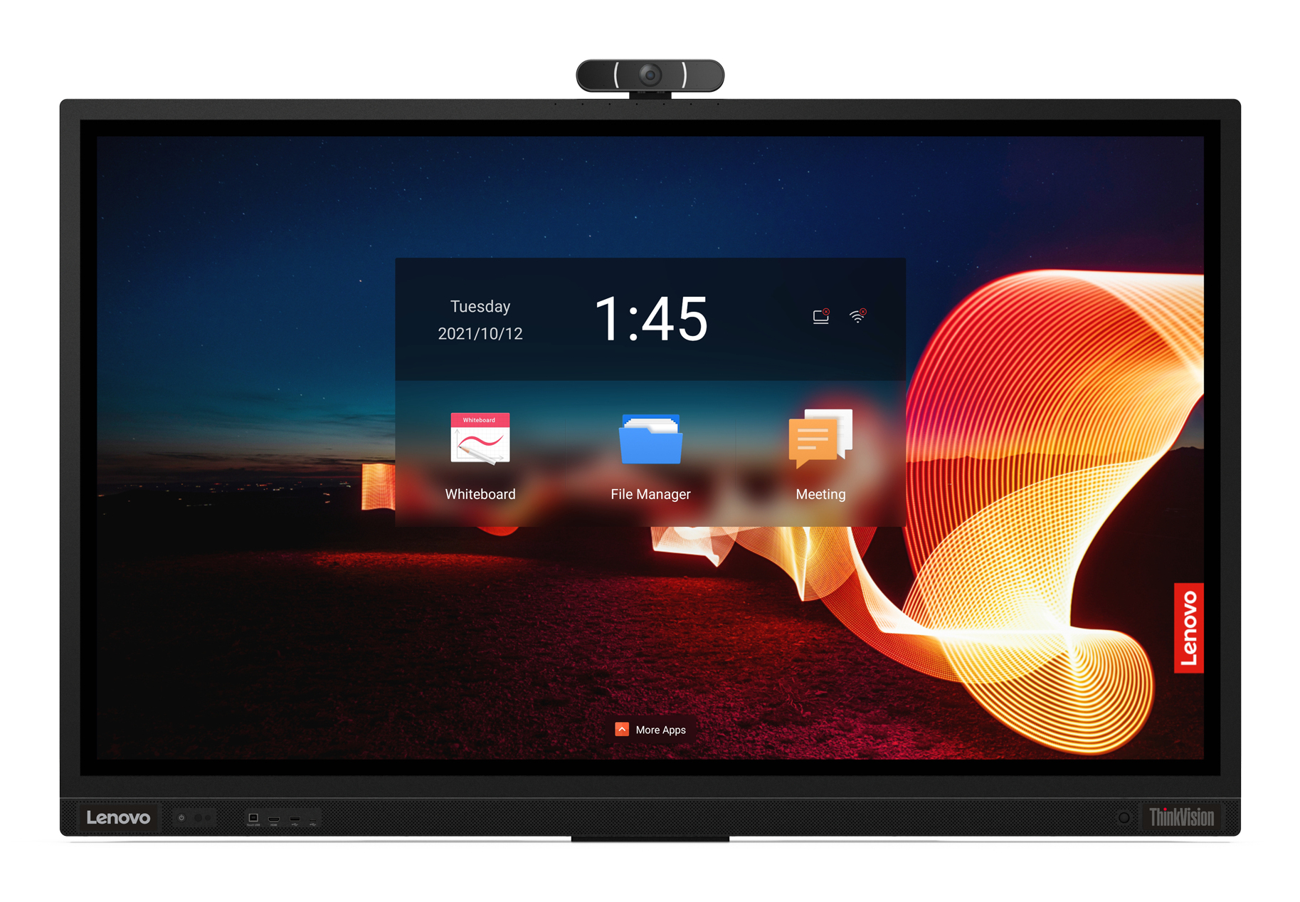 Lenovo ThinkVision T65 PC-skjerm 165,1 cm (65") 3840 x 2160 piksler 4K Ultra HD LED Berøringsskjerm Svart