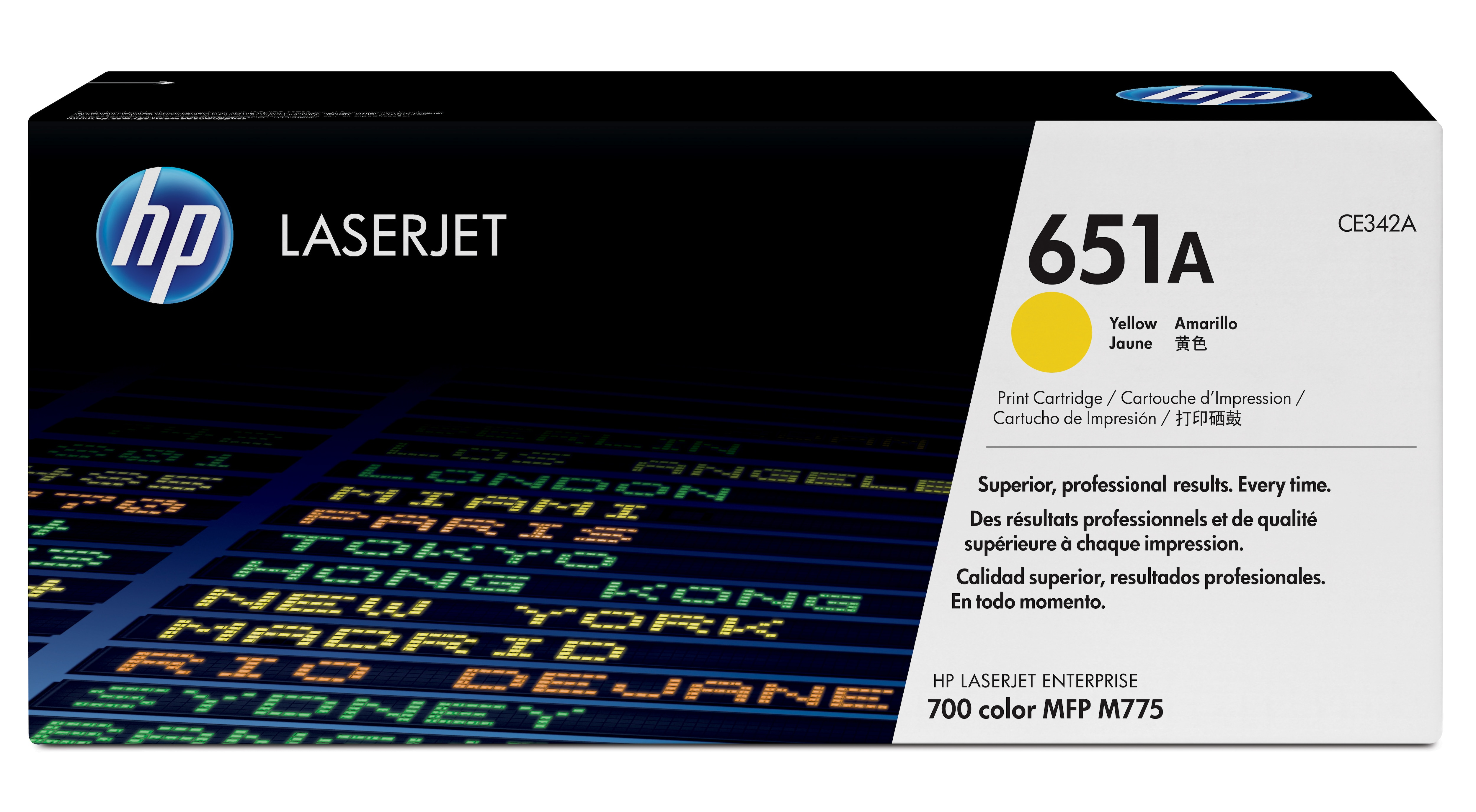 HP 651A gul original LaserJet-tonerkassett