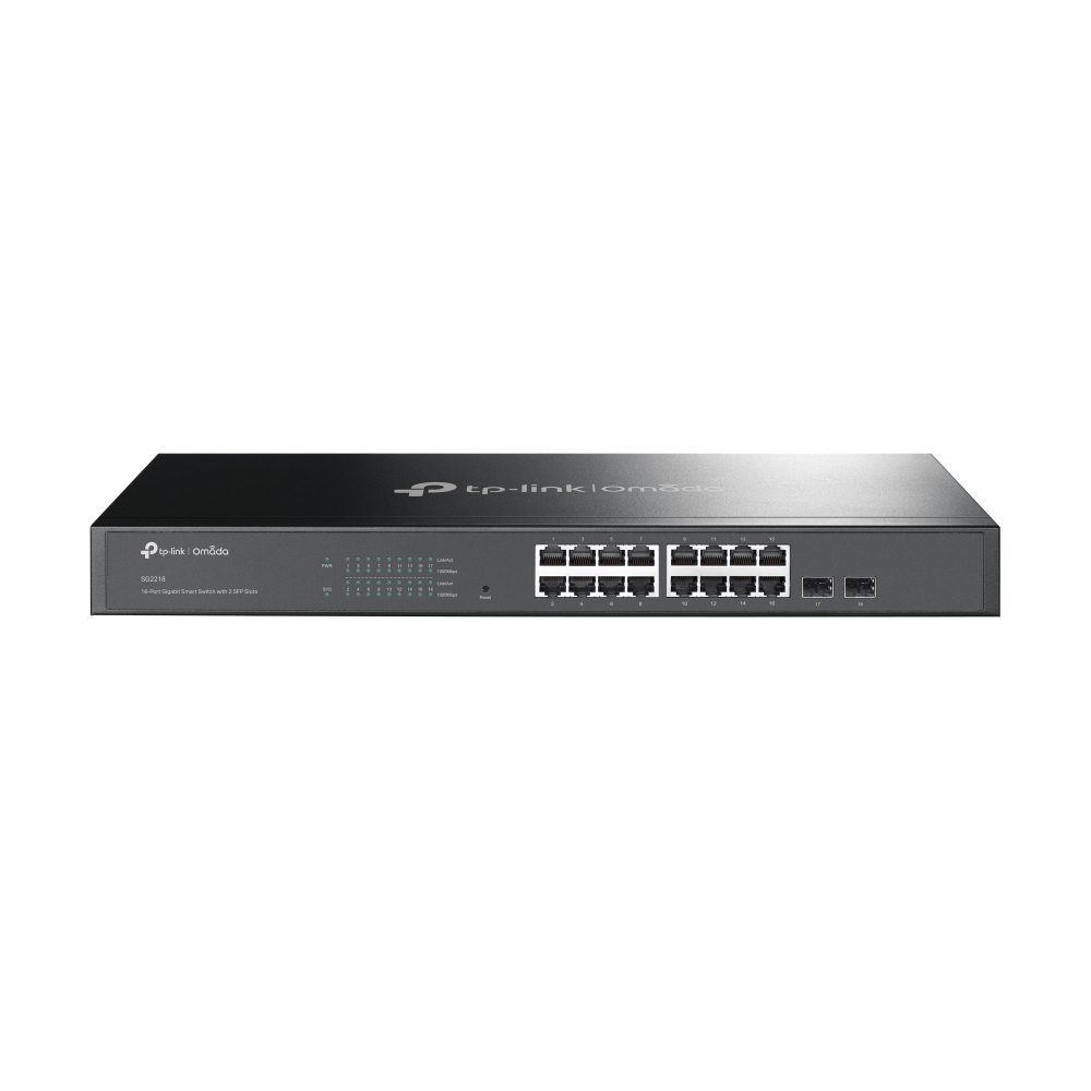 TP-Link Omada SG2218 nettverkssvitsj Håndtert L2/L2+ Gigabit Ethernet (10/100/1000) 1U Svart