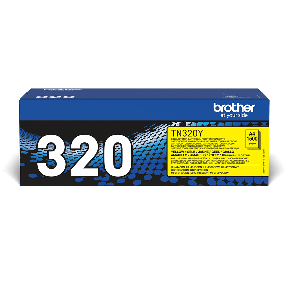 Brother TN-320Y tonerpatron 1 stykker Original Gult