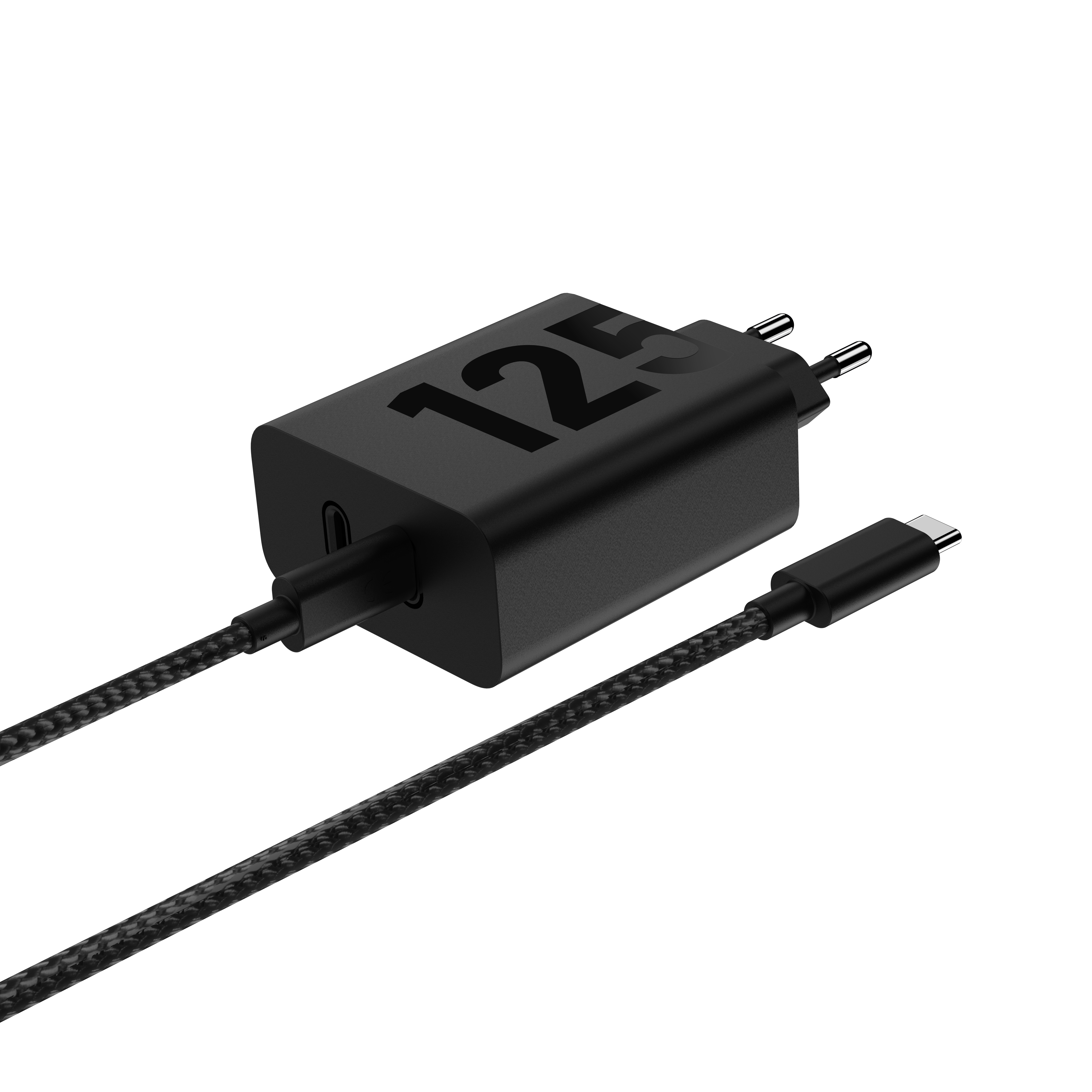 Motorola TurboPower 125W Duo Charger Universell Svart AC Hurtiglading Innendørs