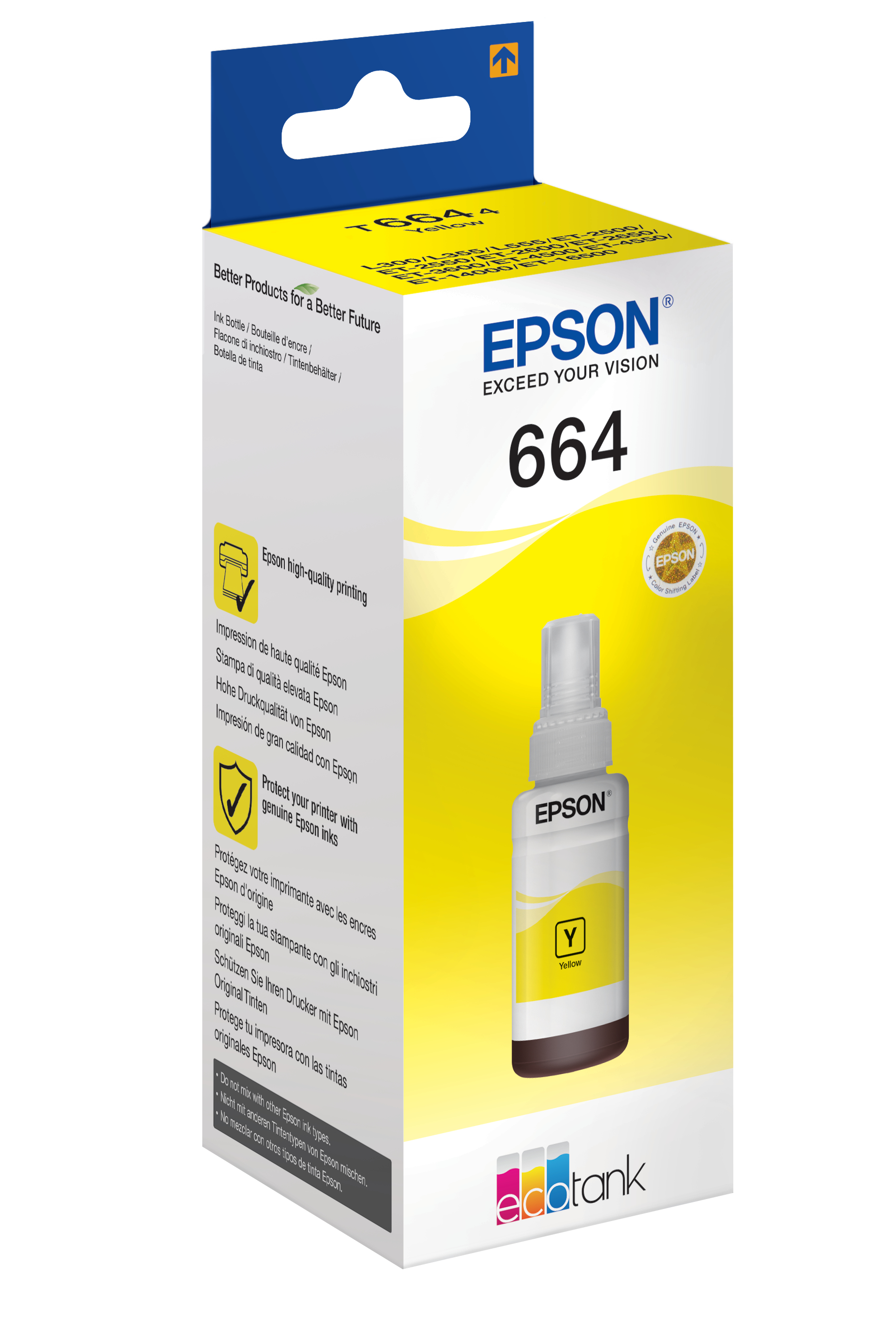 Epson 664 EcoTank gul blekkflaske