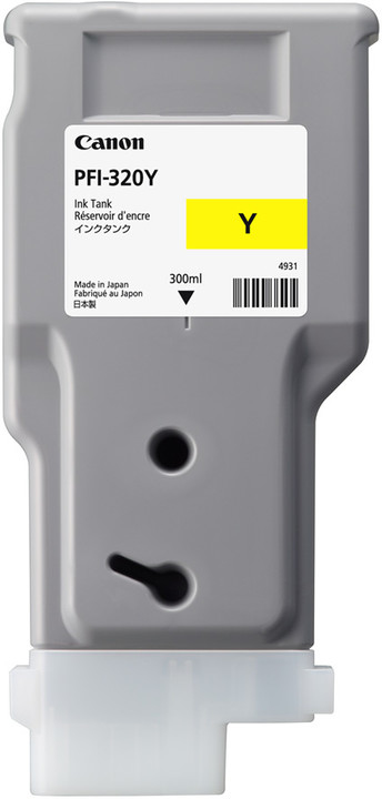 Canon PFI-320Y blekkpatron 1 stykker Original Gult