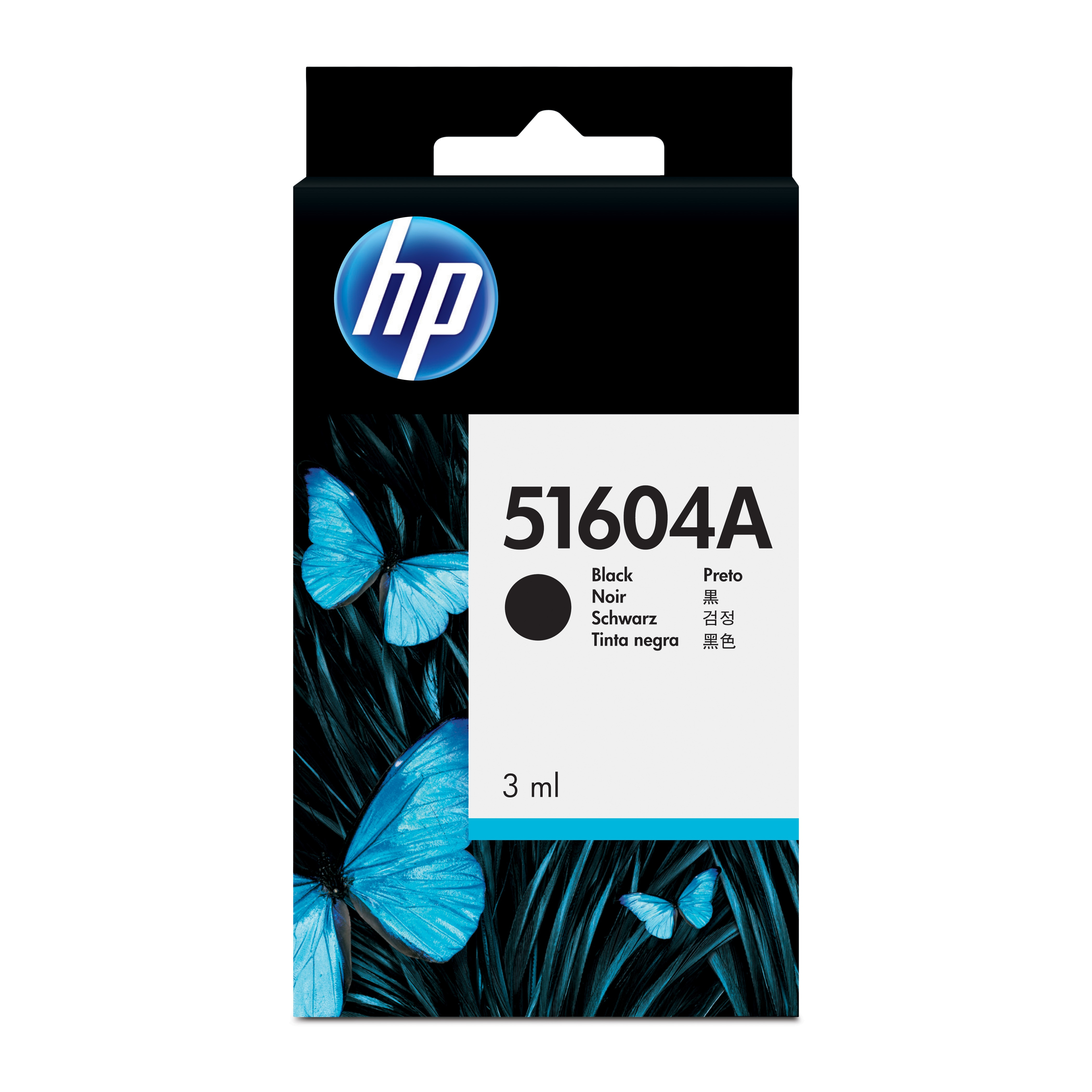 HP svart vanlig papir blekkpatron