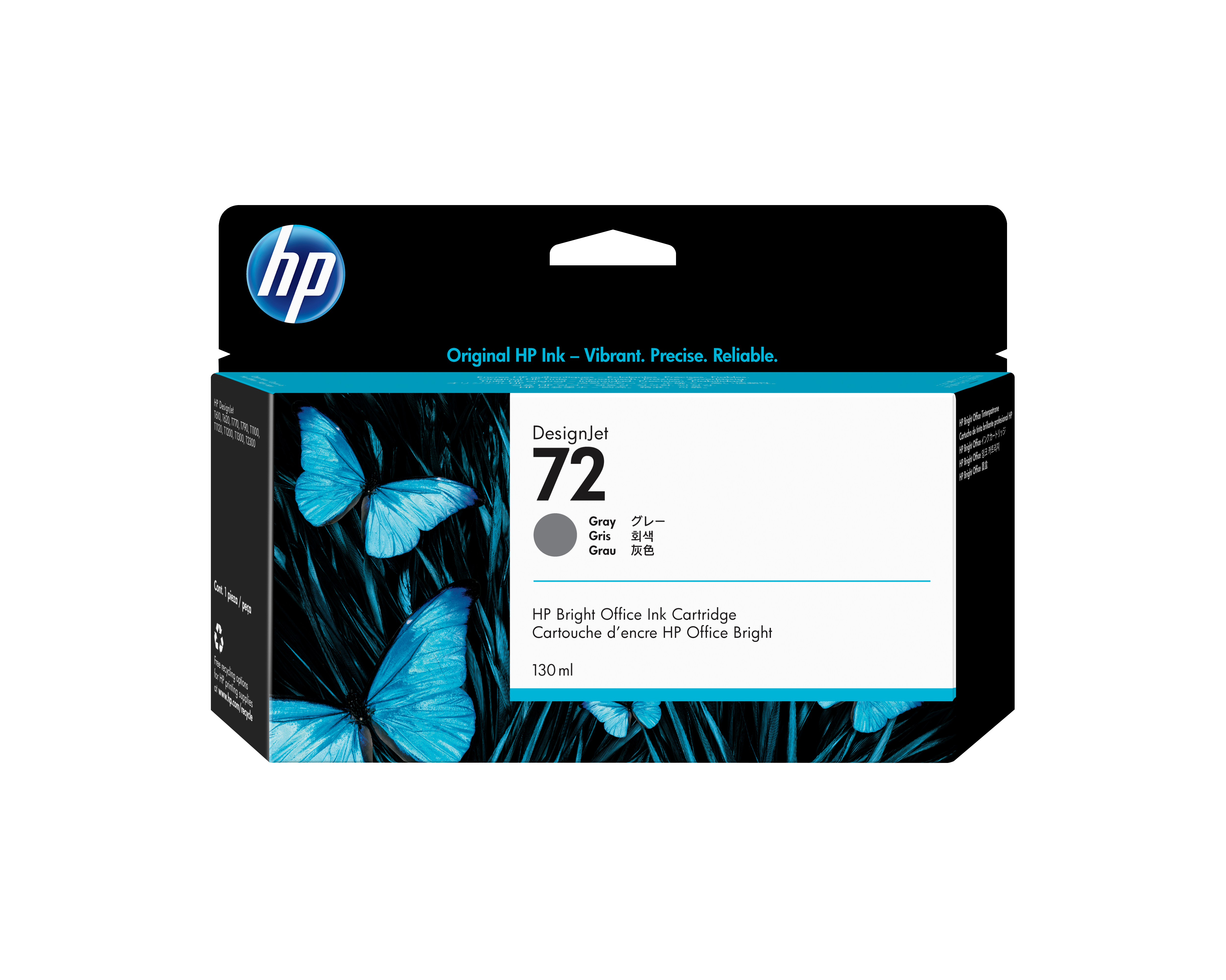 HP 72 130 ml grå blekkpatron