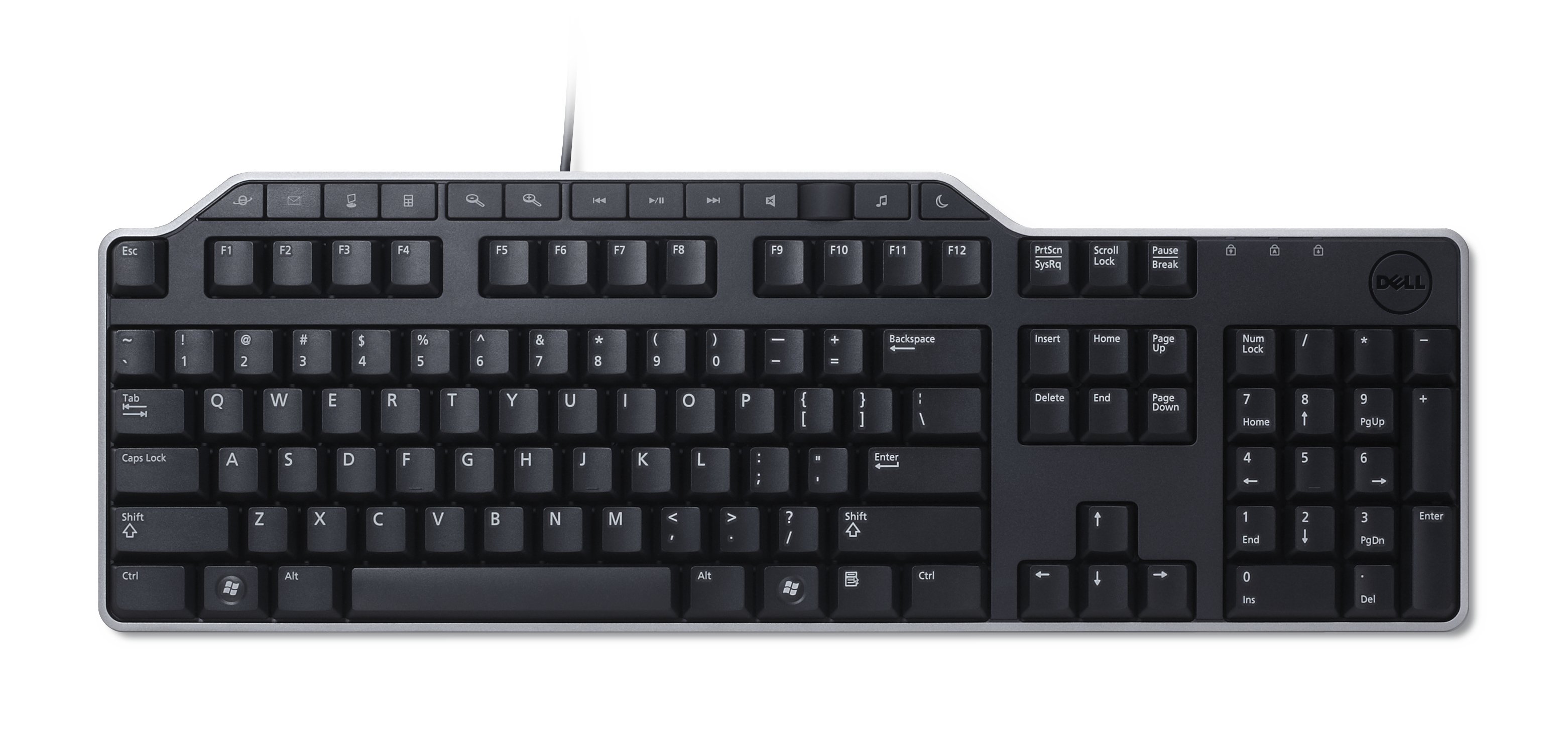 DELL KB522 tastatur Universell USB QWERTY Dansk Svart