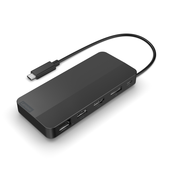 Lenovo 40B90000WW laptop-dokkingstasjon og portreplikator Koblet med ledninger (ikke trådløs) USB 3.2 Gen 1 (3.1 Gen 1) Type-C Svart