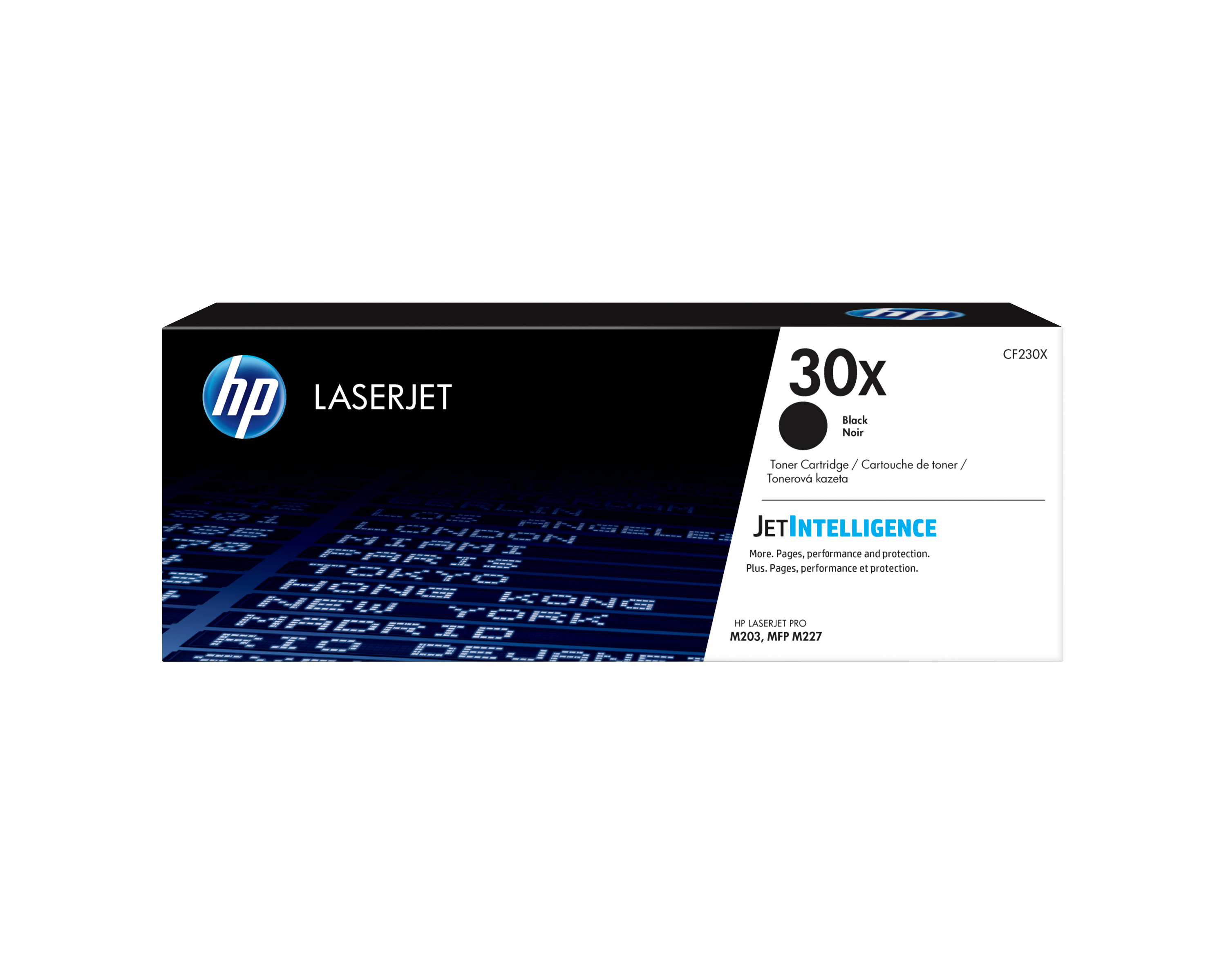 HP 30X høykapasitet svart original LaserJet-tonerkassett