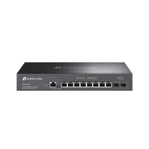 TP-Link Omada SG3210X-M2 nettverkssvitsj Håndtert L2+ 2.5G Ethernet (100/1000/2500) 1U Svart