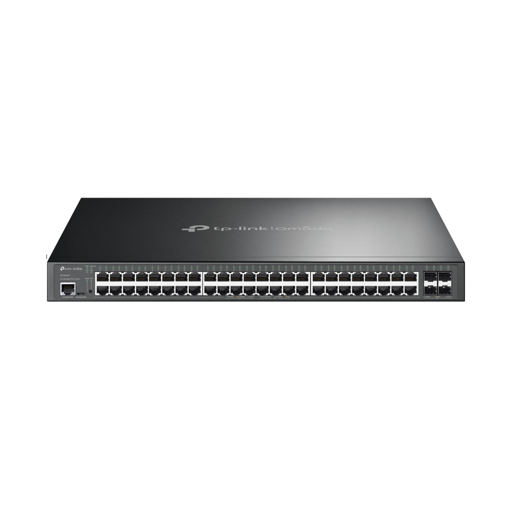 TP-Link Omada SG3452XP nettverkssvitsj Håndtert L2+ Gigabit Ethernet (10/100/1000) Strøm over Ethernet (PoE) 1U Svart