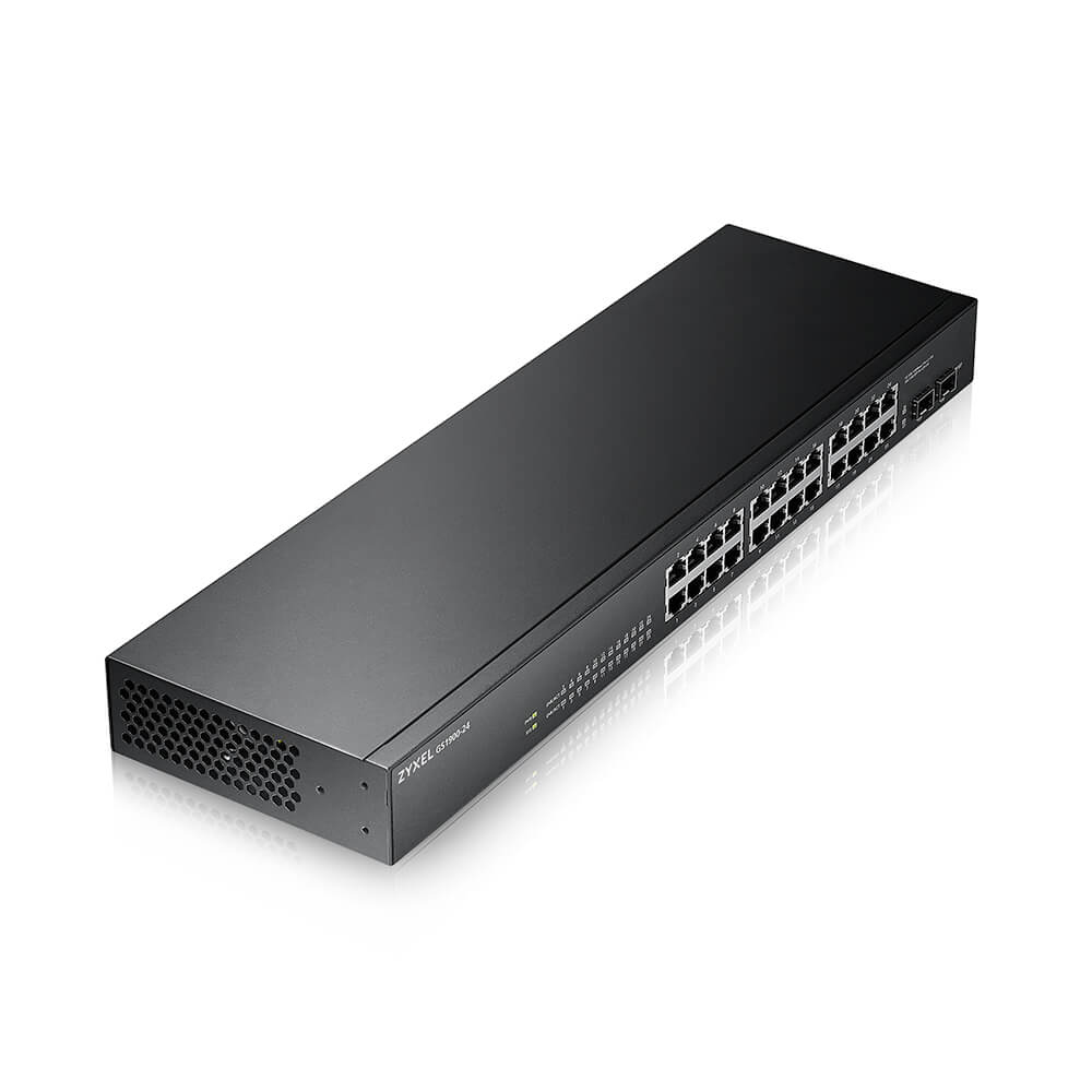 Zyxel GS-1900-24 v2 Håndtert L2 Gigabit Ethernet (10/100/1000) 1U Svart