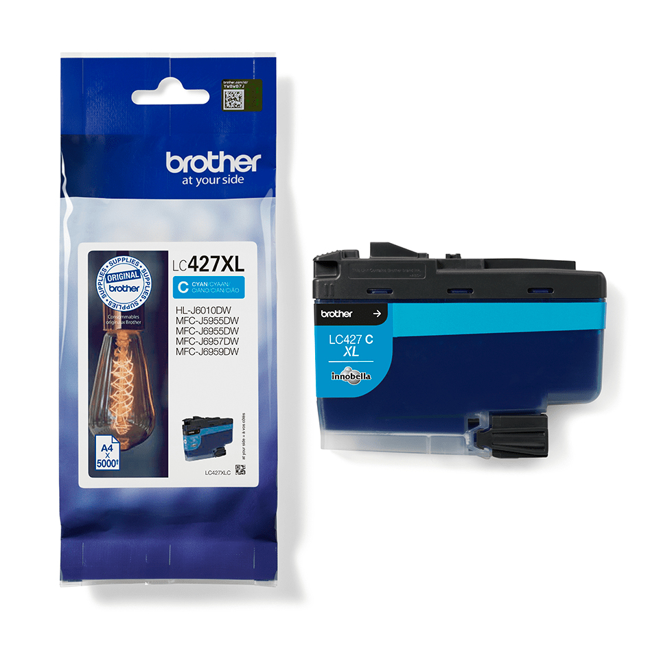 Brother LC-427XLC blekkpatron 1 stykker Original Høyt (XL) utbytte Cyan