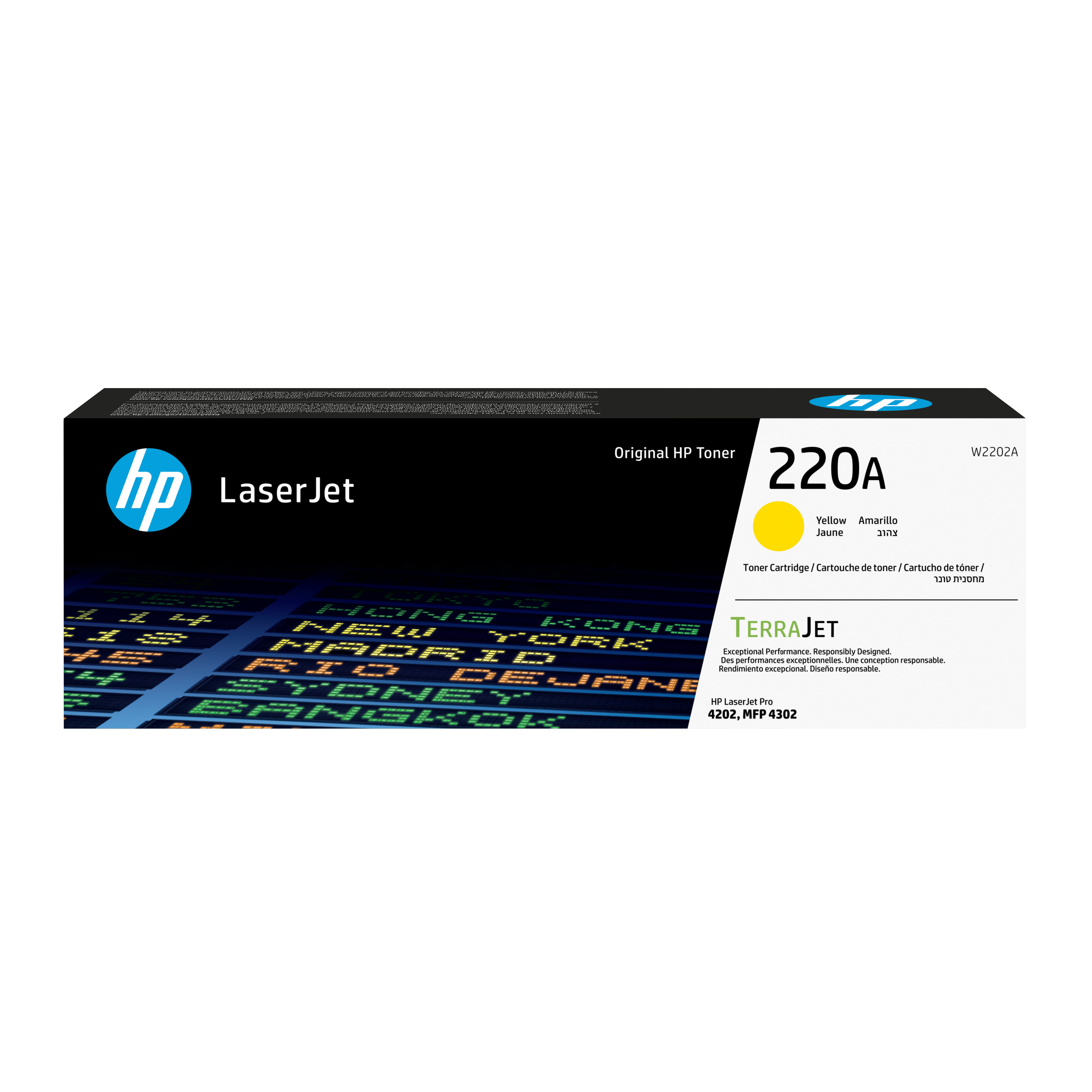 HP 220A gul original LaserJet-tonerkassett