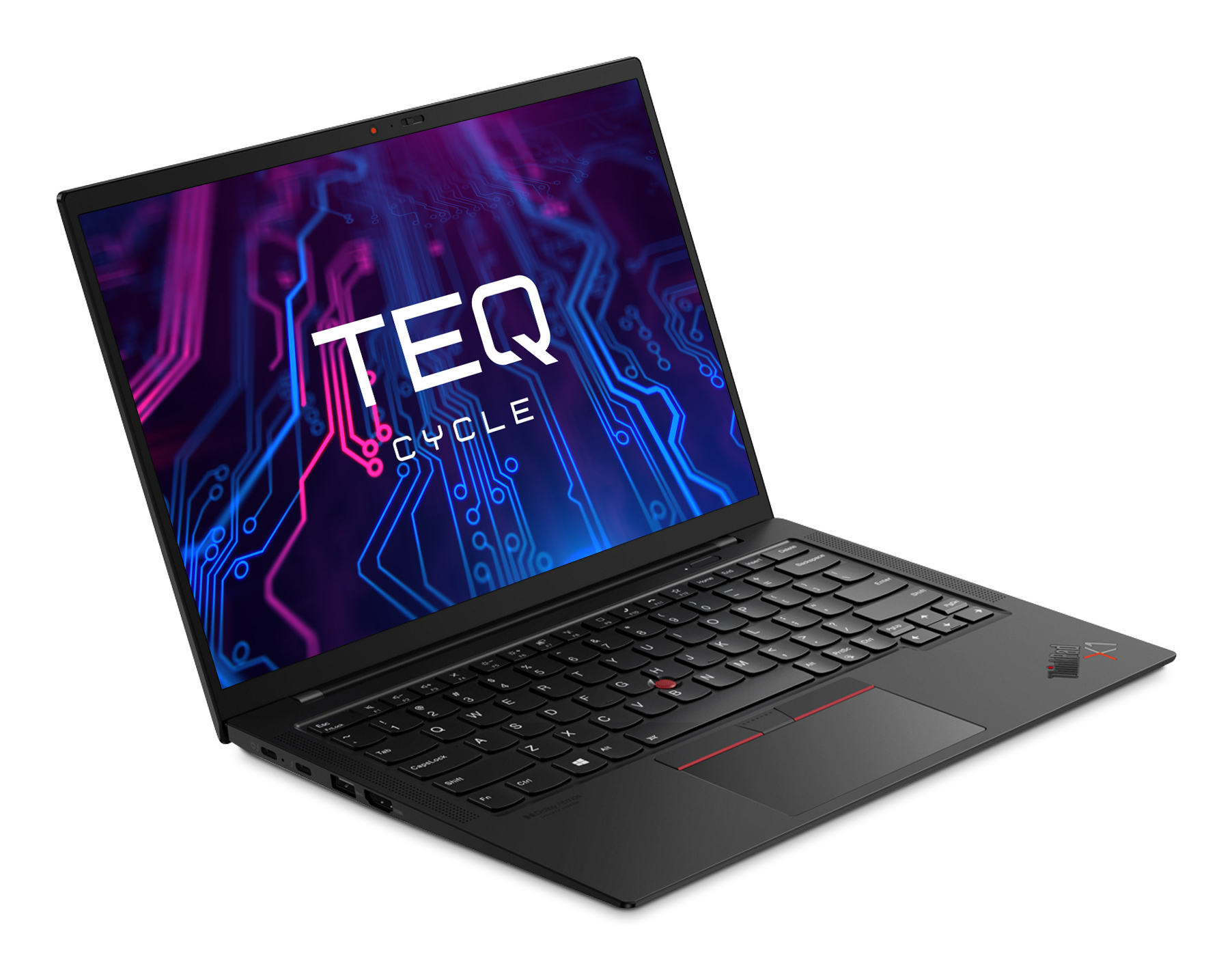 Teqcycle Lenovo ThinkPad X1 Carbon G9 Intel® Core™ i7 i7-1185G7 Laptop 35,6 cm (14") Full HD 16 GB LPDDR4x-SDRAM 1 TB SSD Wi-Fi 6 (802.11ax) Windows 11 Pro Svart Nordisk