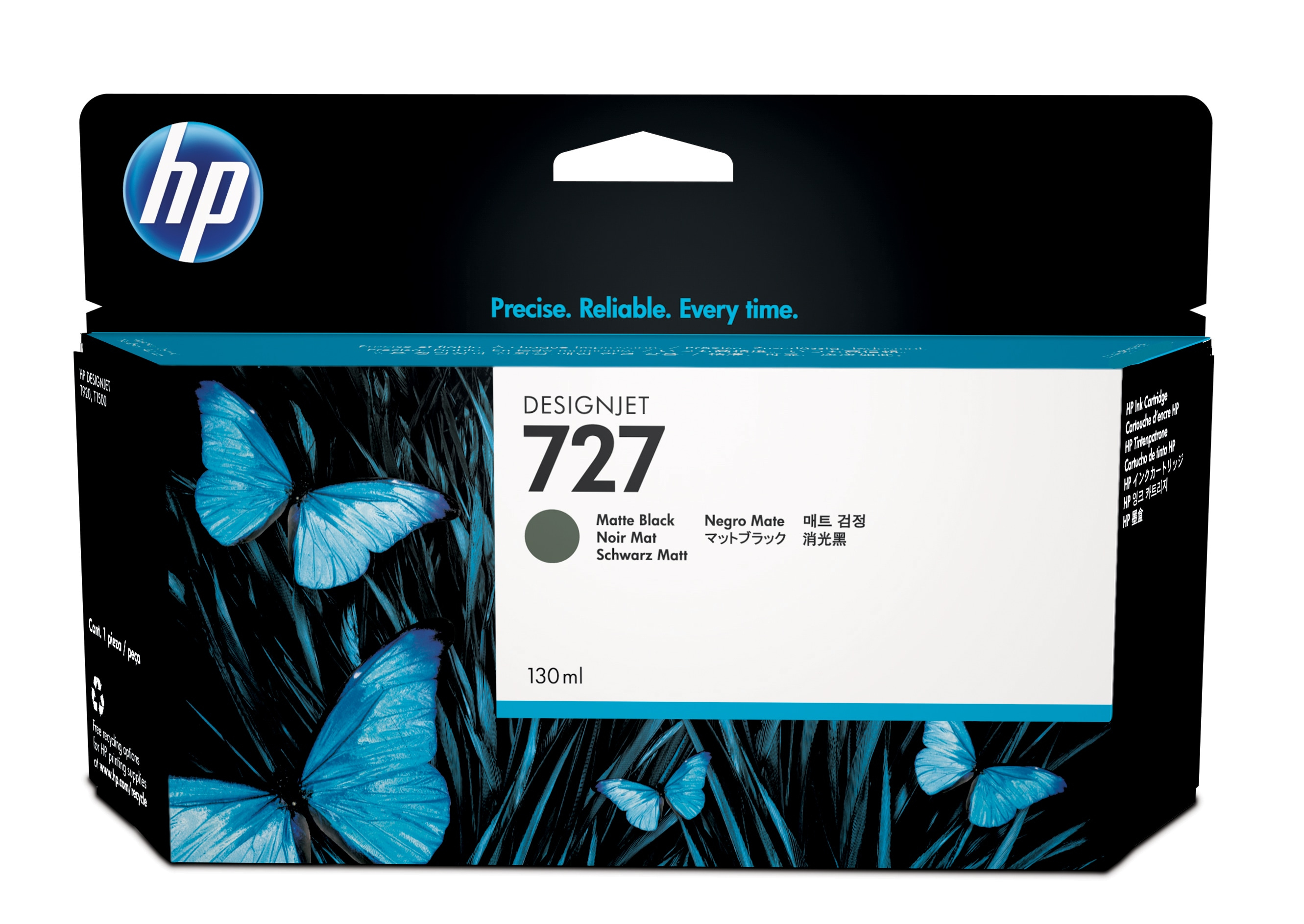 HP 727 130 ml matt svart DesignJet-blekkpatron