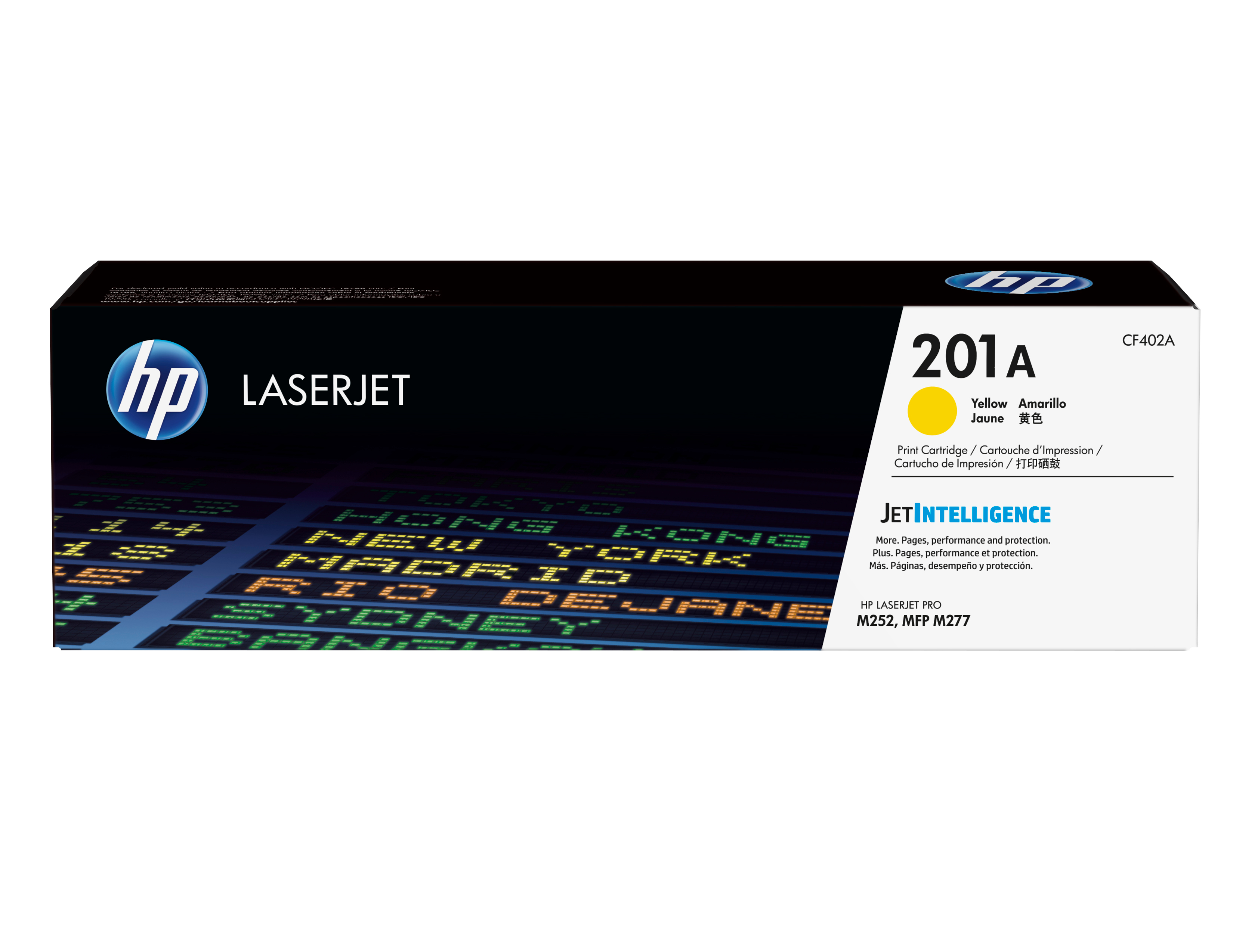 HP 201A gul original LaserJet-tonerkassett