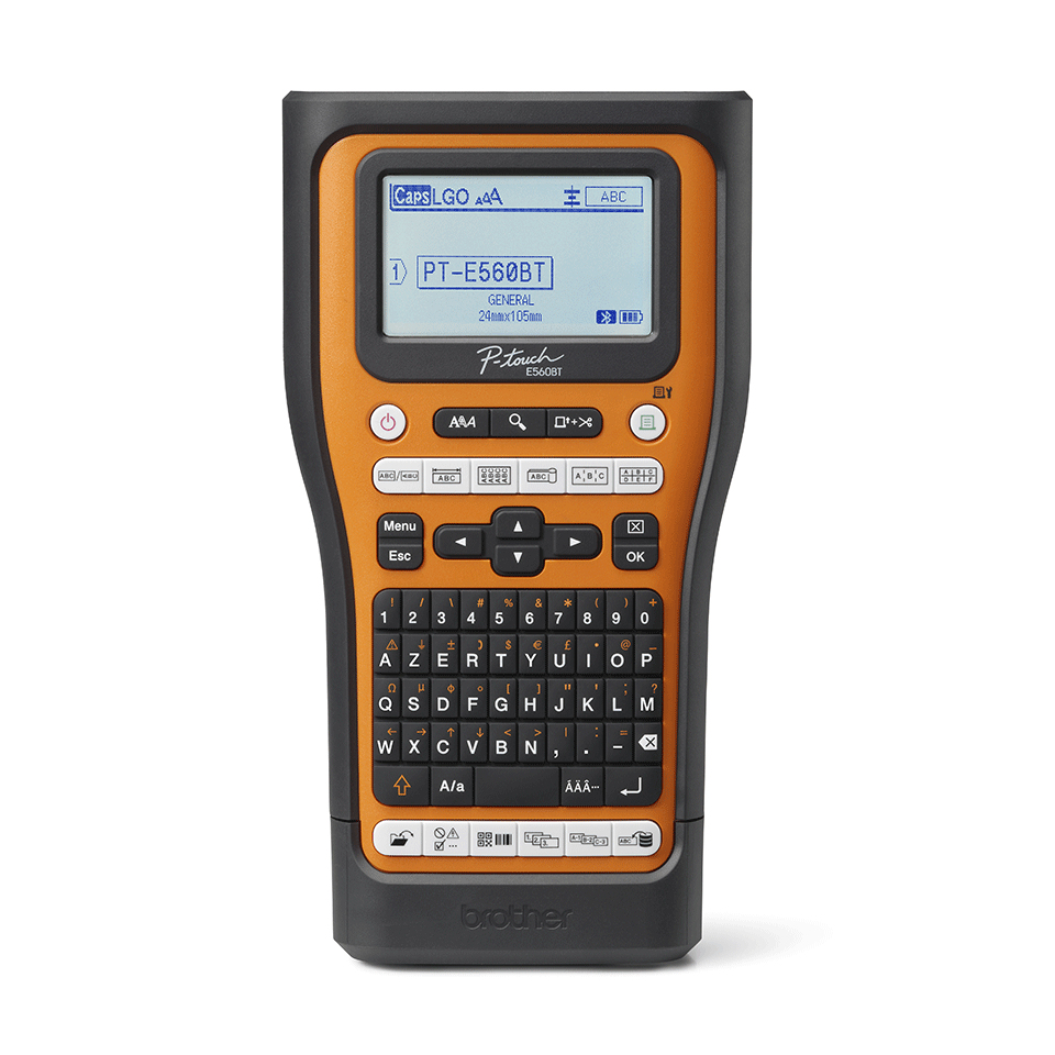 Brother PT-E560BTSP etikettskriver Trermisk overføring 180 x 180 DPI 30 mm/sek Ledning & Trådløs HSE/TZe Bluetooth QWERTY