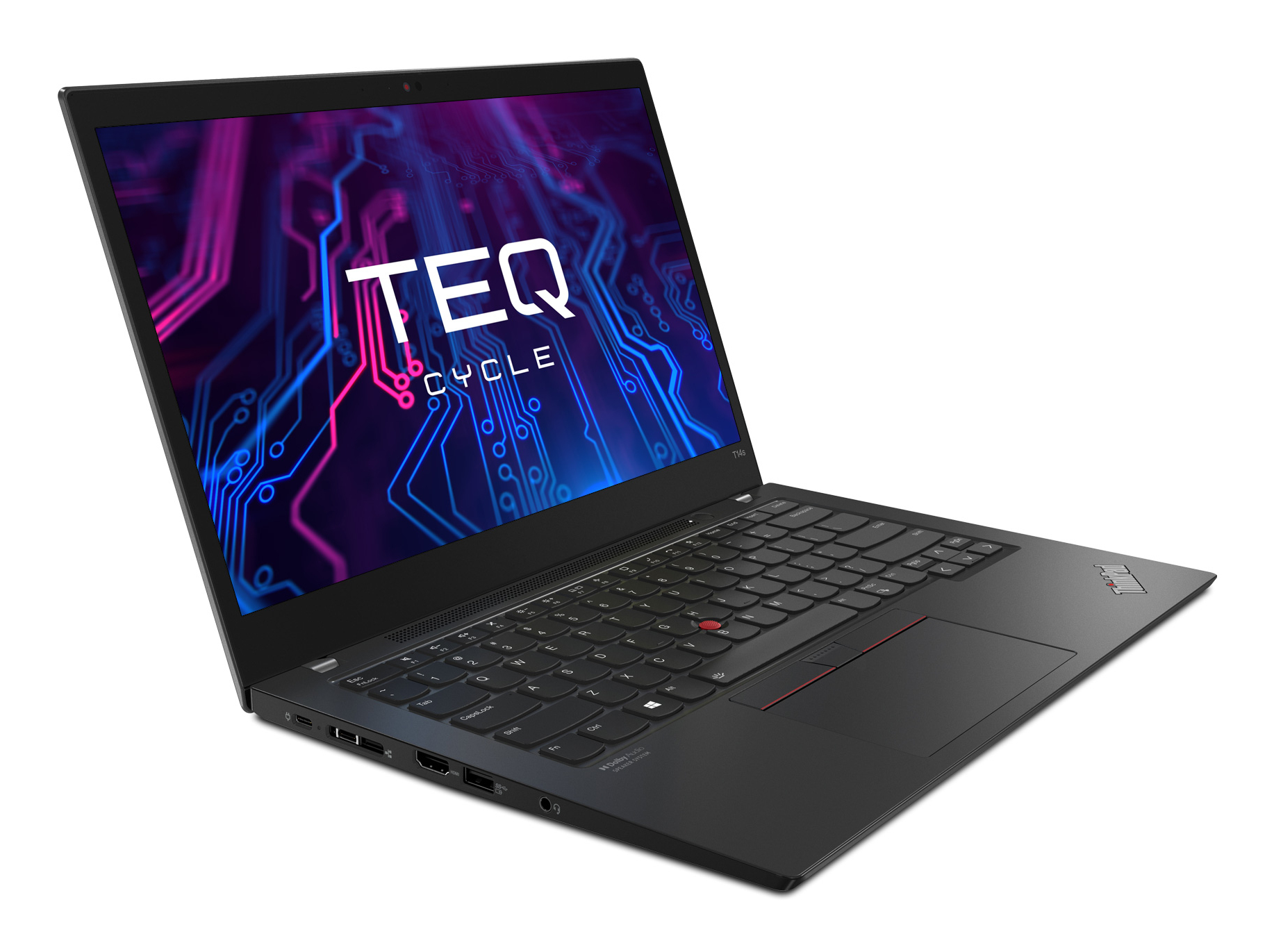 Teqcycle Lenovo Thinkpad T14s G2 AMD AMD Ryzen™ 7 PRO PRO 5850U Laptop 35,6 cm (14") Full HD 16 GB DDR4-SDRAM 512 GB SSD Wi-Fi 6 (802.11ax) Windows 11 Pro Svart Nordisk